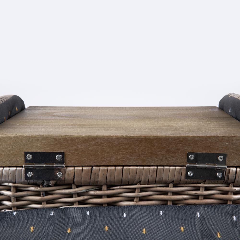 Picnic Time Kabrio Wine & Cheese Picnic Basket with Picnic Set 2
