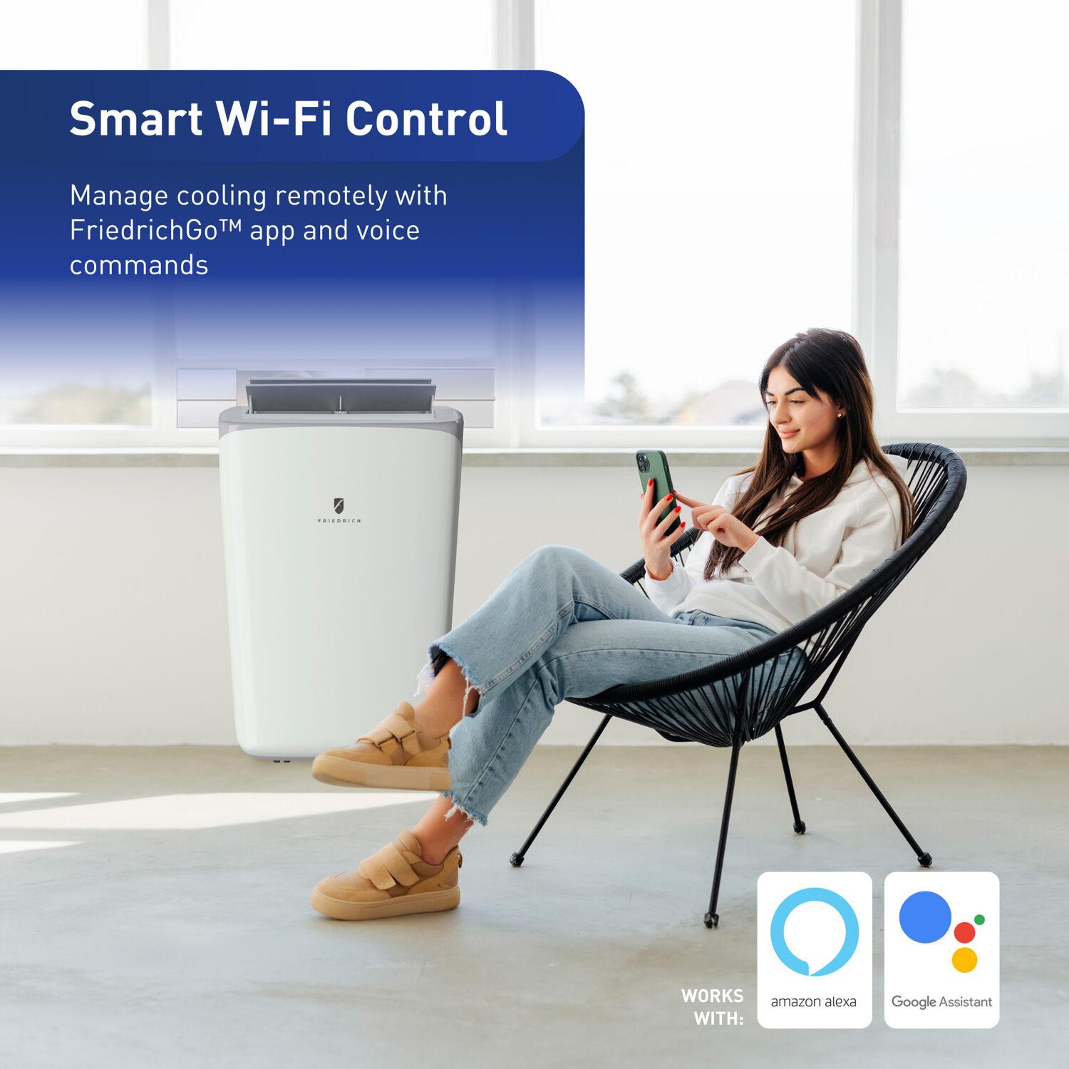 Friedrich 7500 BTU Wi-Fi Connected Portable Air Conditioner with Remote Included