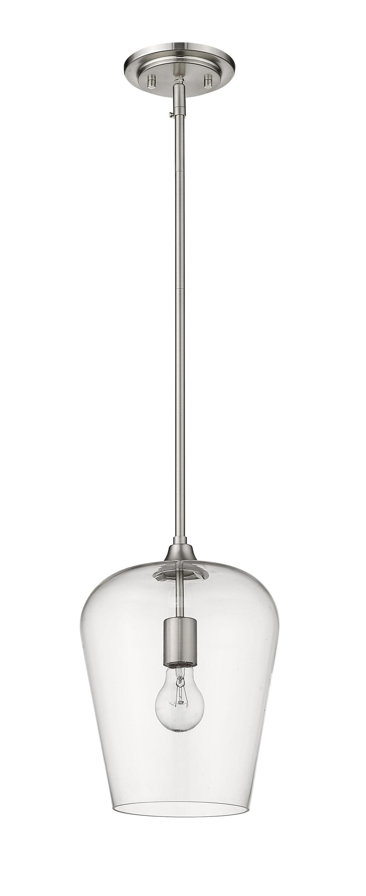 Z-Lite Joliet 1 - Light Pendant in  Brushed Nickel