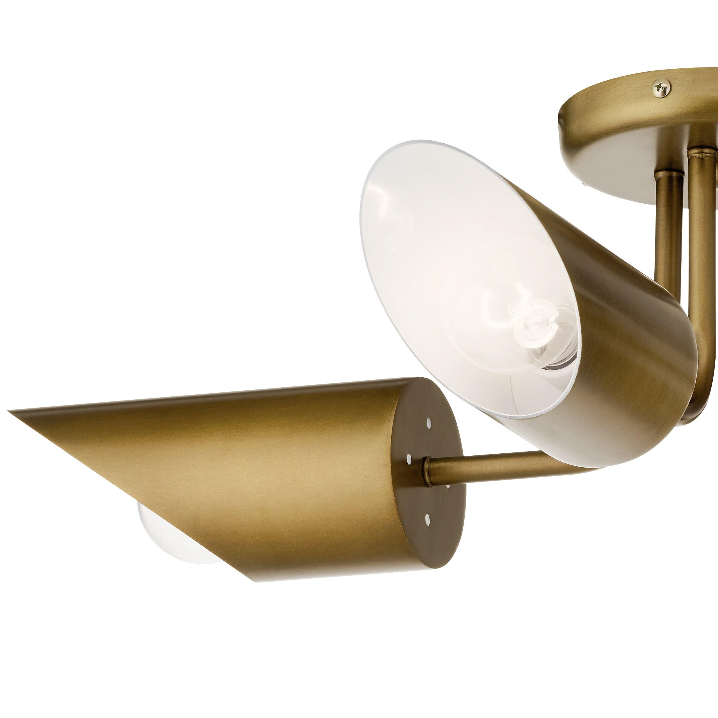 Kichler Lighting Trentino 4 - Light Semi-Flush Mount in  Natural Brass