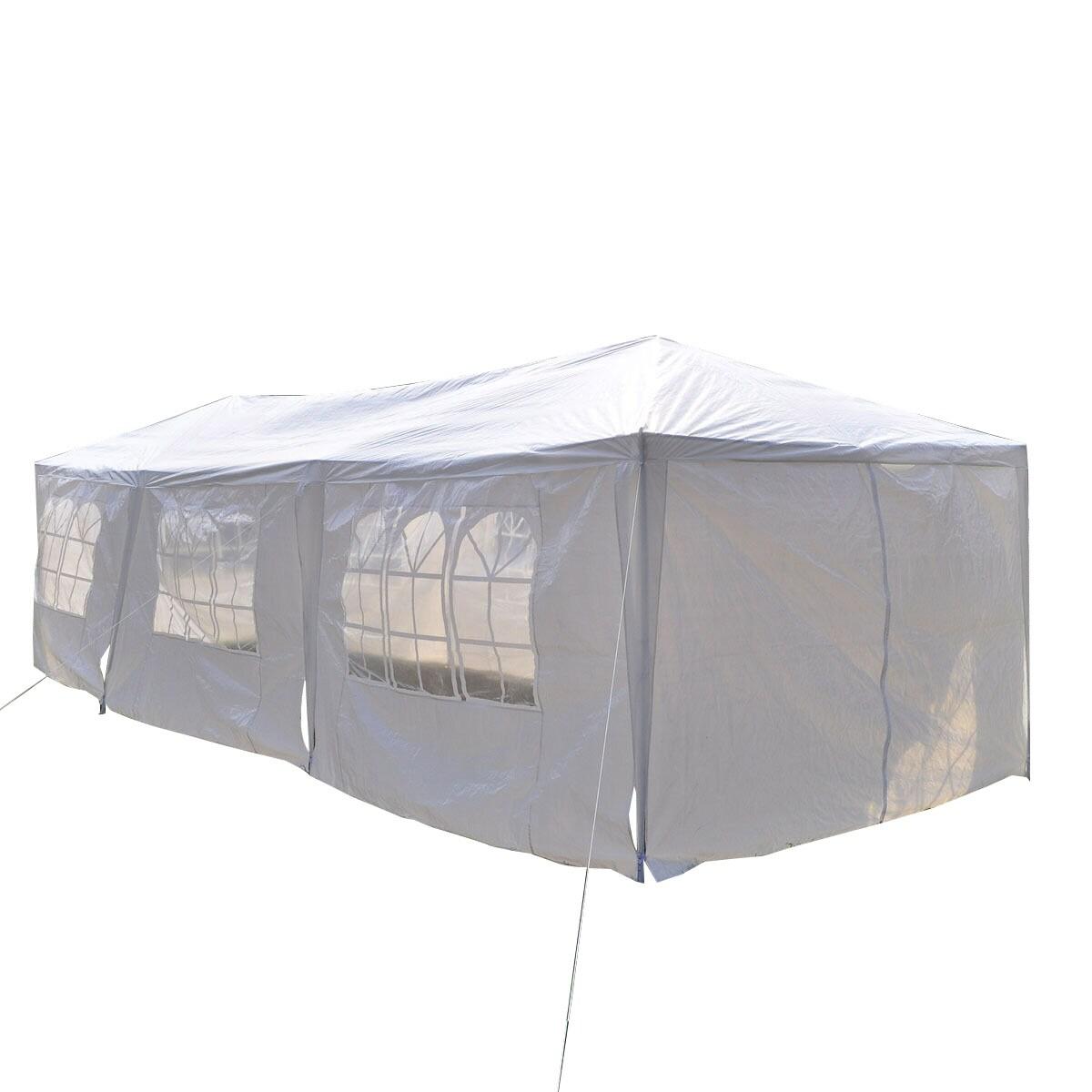 Costway 30 Ft. W x 10 Ft. D Steel Party Tent Canopy