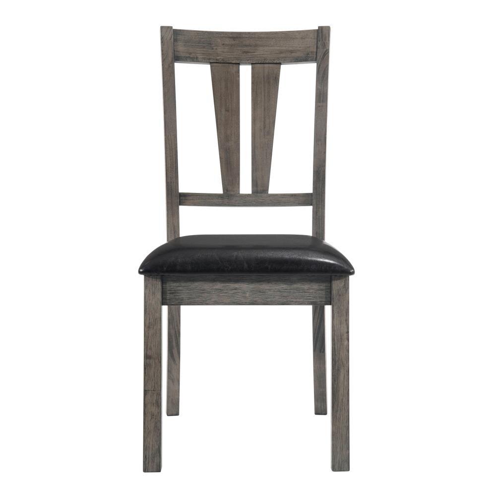 Grayson Dining  with Padded Seats 6PC Set in Gray