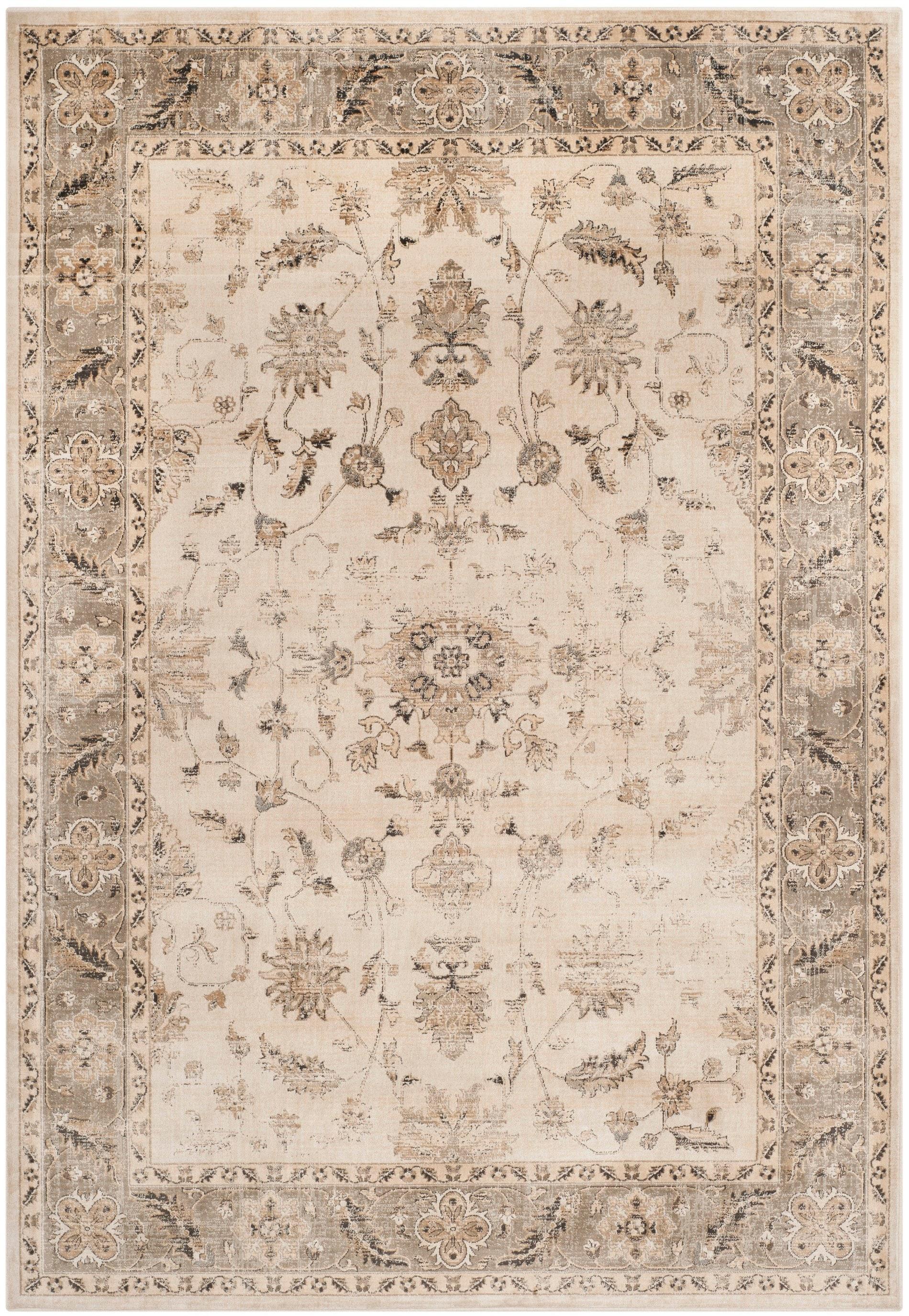 Vintage VTG168 Power Loomed Indoor Area Rug - Stone/Mouse - 6'7"x9'2" - Safavieh.
