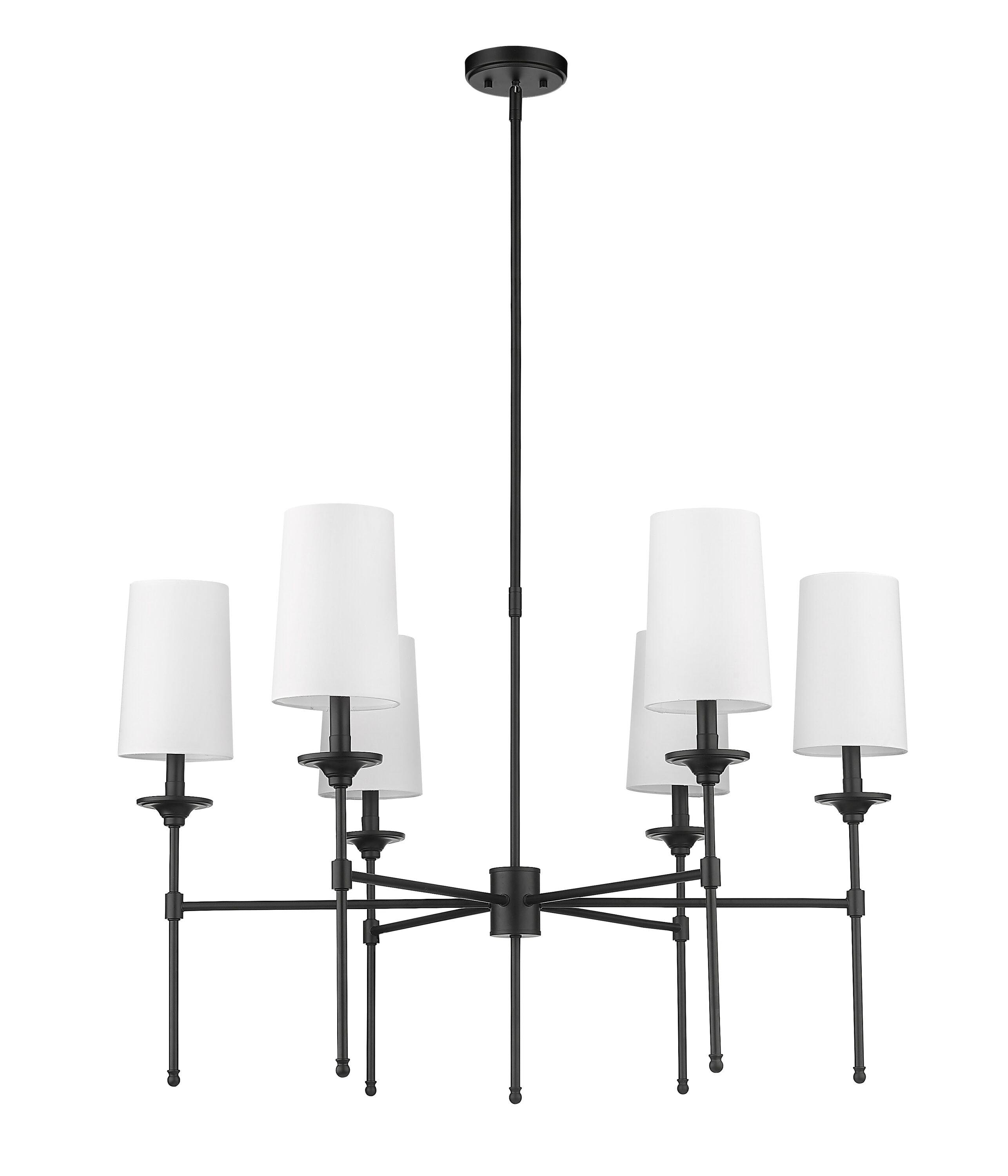 Hayse 6 - Light Dimmable Classic / Traditional Chandelier