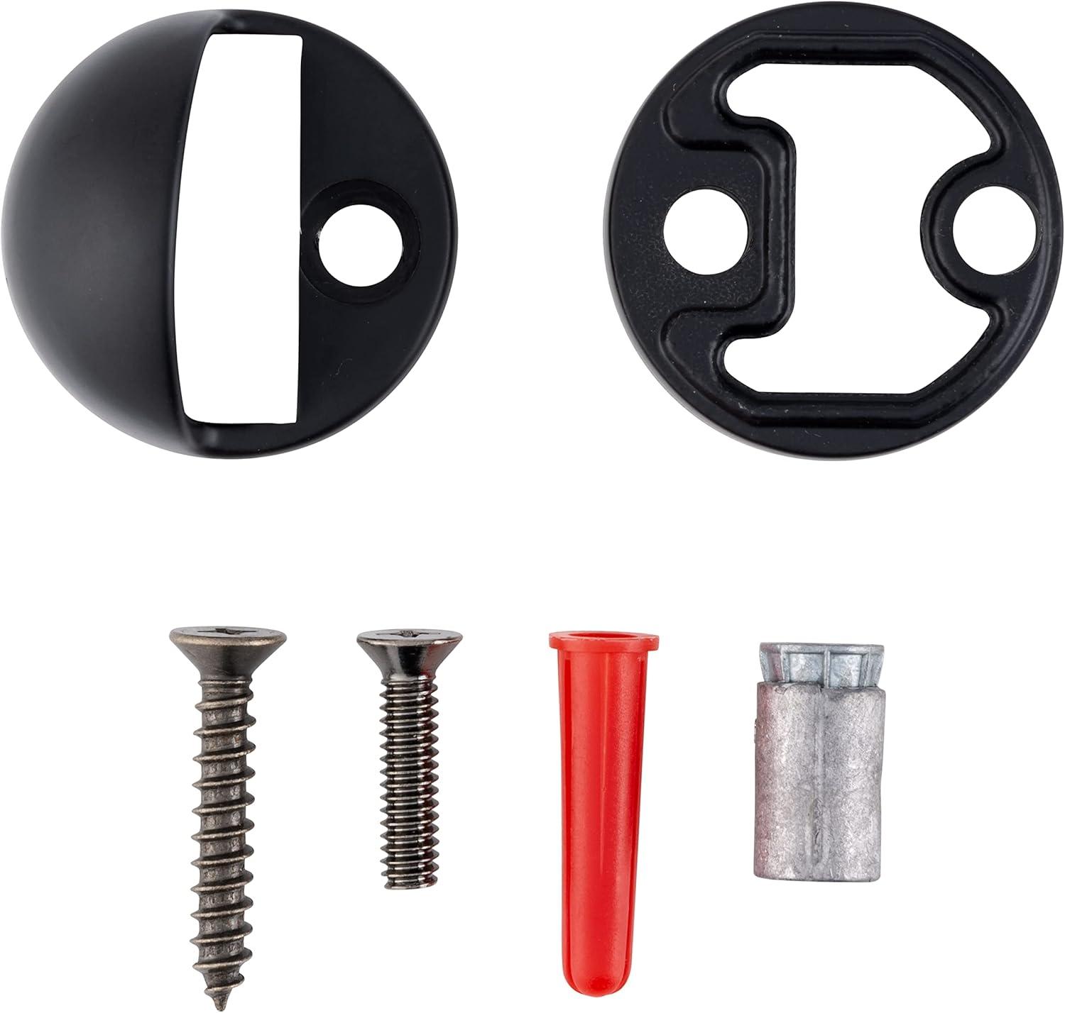 BRINKS COMMERCIAL 1-3/4-in Black Dome Bumper Door Stop (10-Pack)