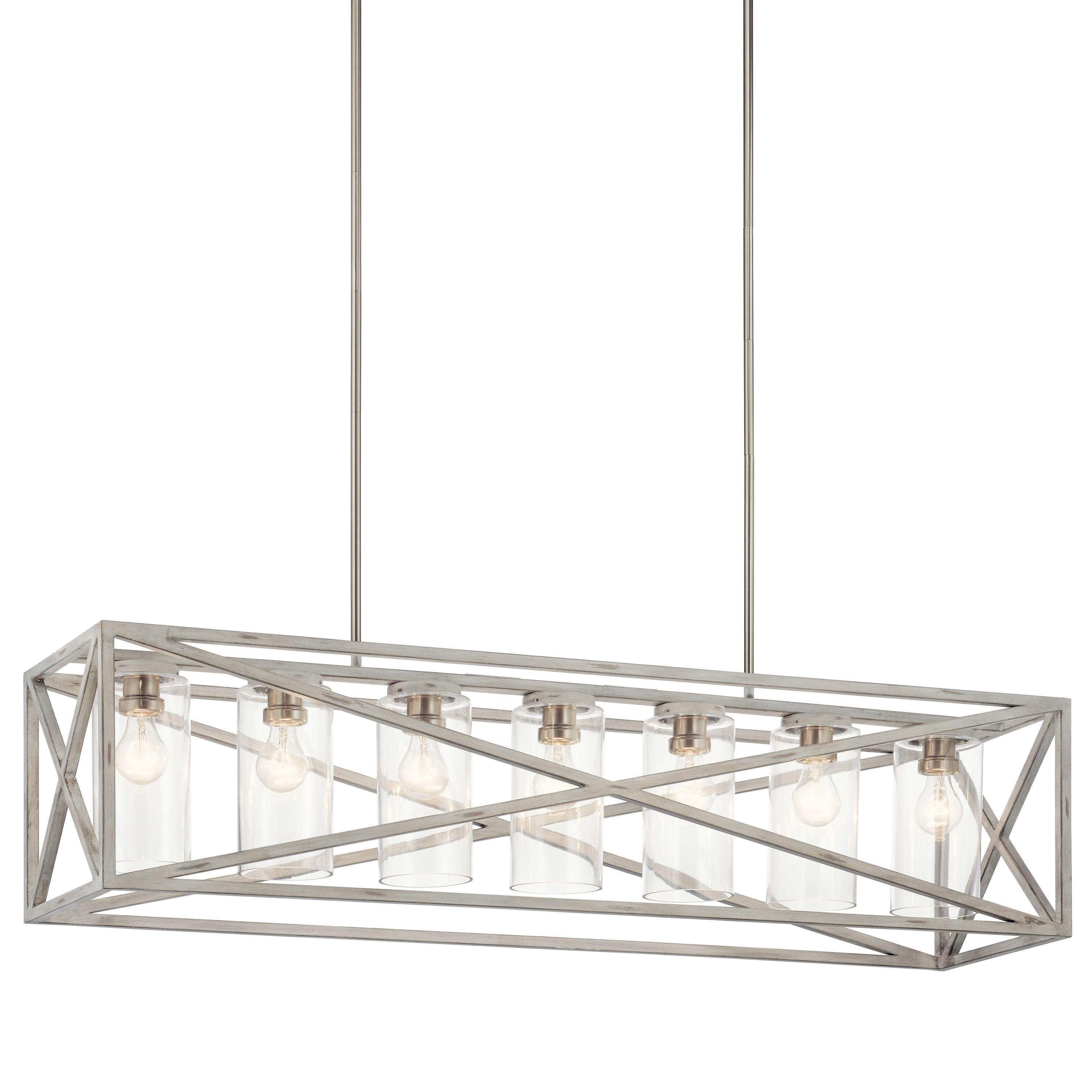 Kichler Lighting Moorgate 7 - Light Chandelier in  Distressed Antique White