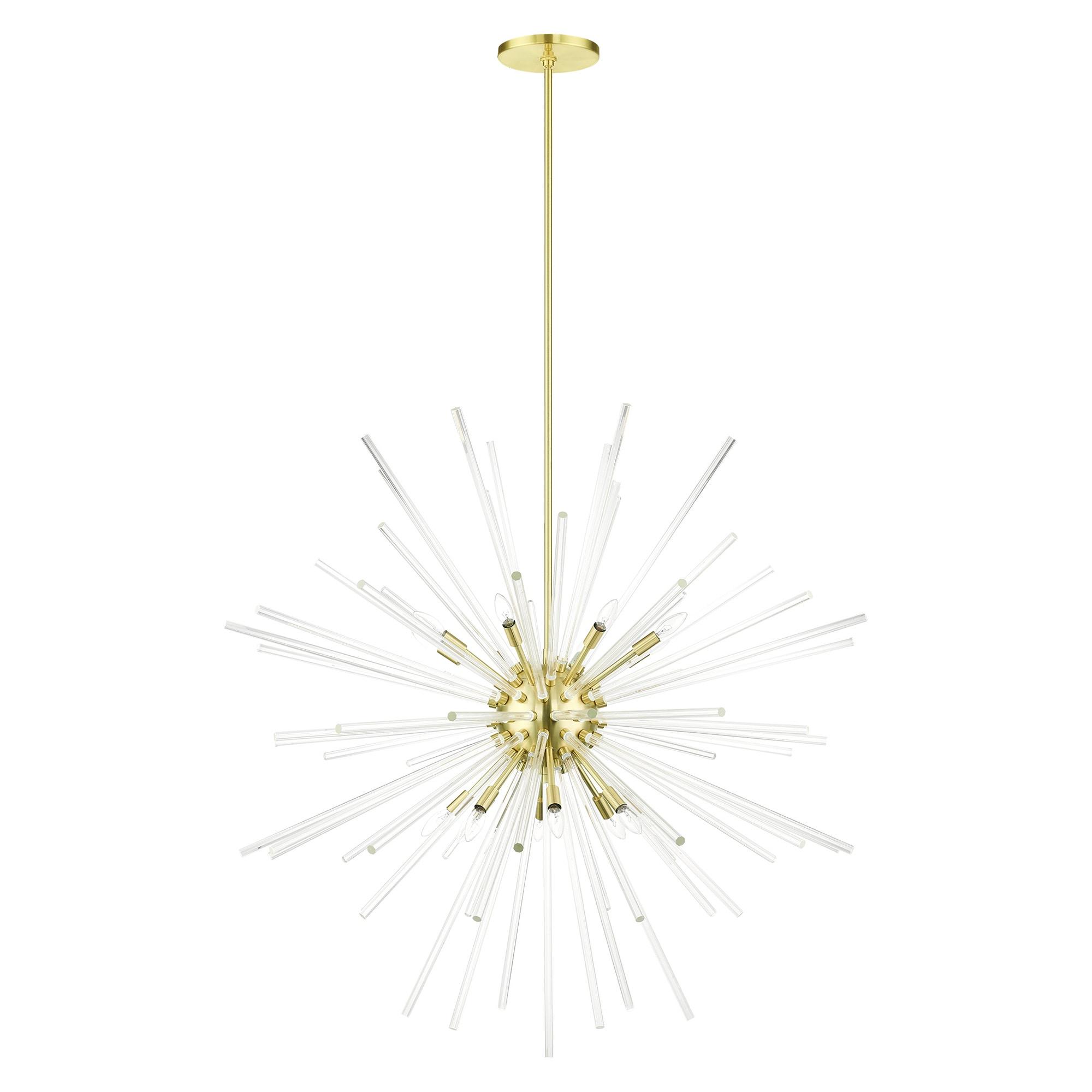 Livex Lighting Utopia 16 - Light Chandelier in  Satin Brass