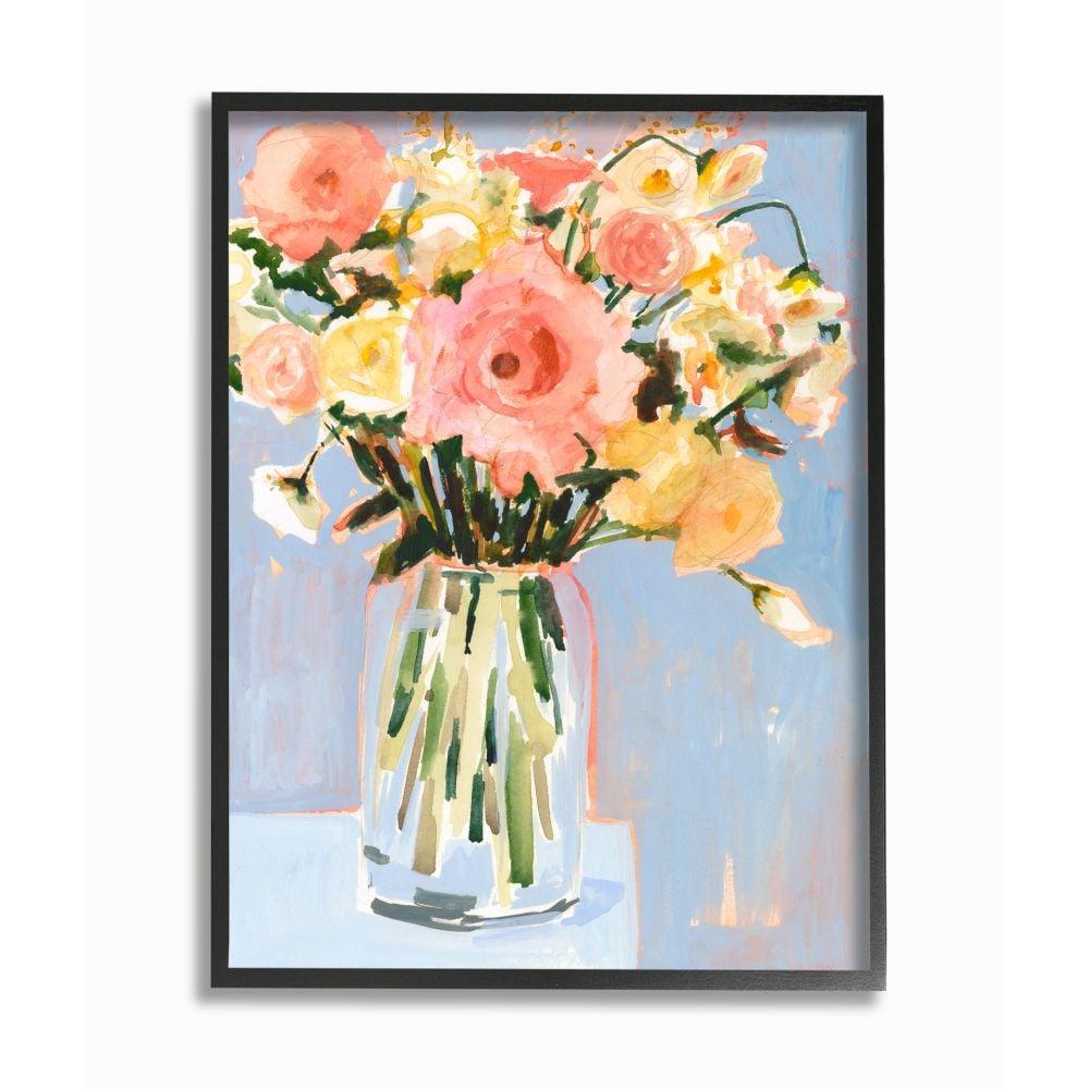 Stupell Industries " Chic Floral Bouquet Pastel Spring Flowers " by Victoria Borges