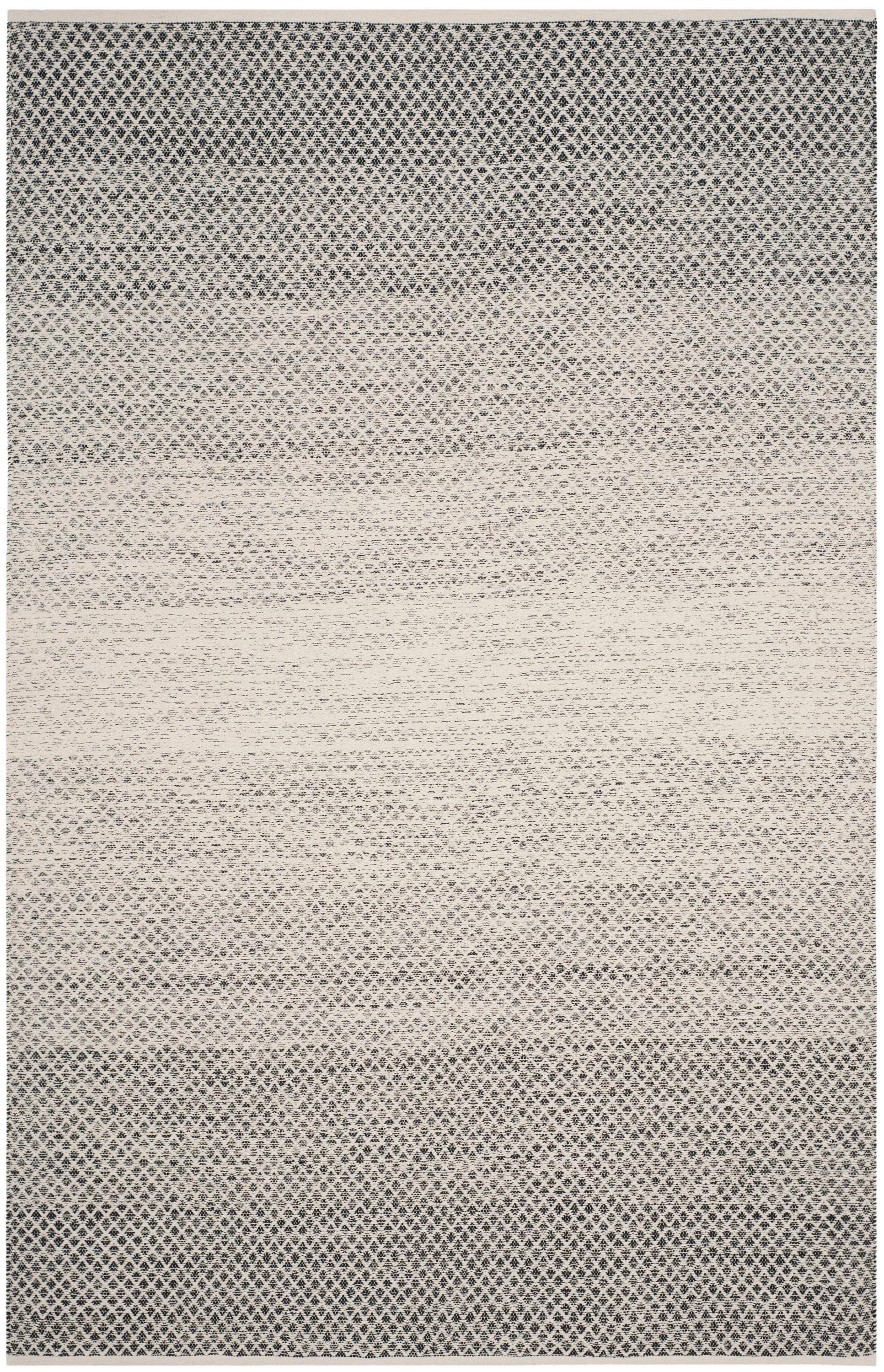 Montauk MTK601 Hand Woven Indoor Area Rug - Black/Ivory - 6'x9' - Safavieh.