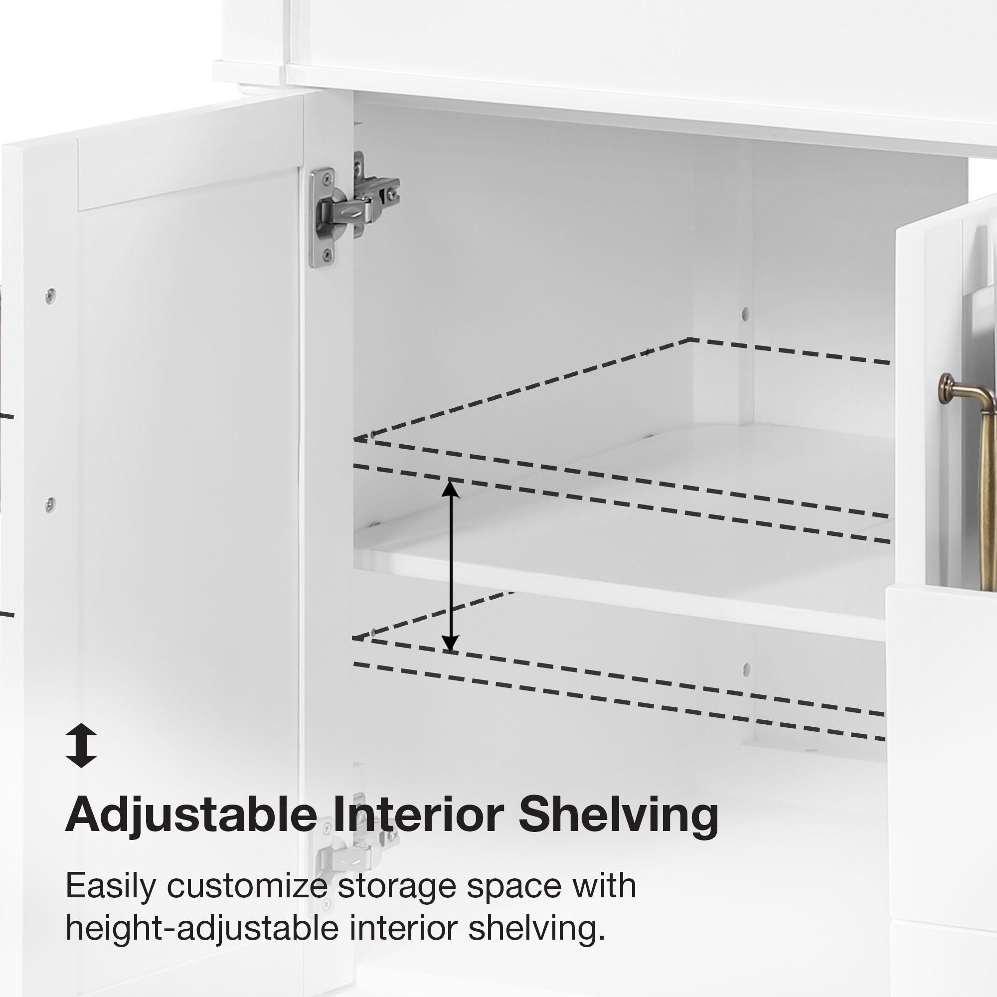 Ove Decors OVE Decors Salisbury 72 in. Double Sink Bathroom Vanity in Pure White