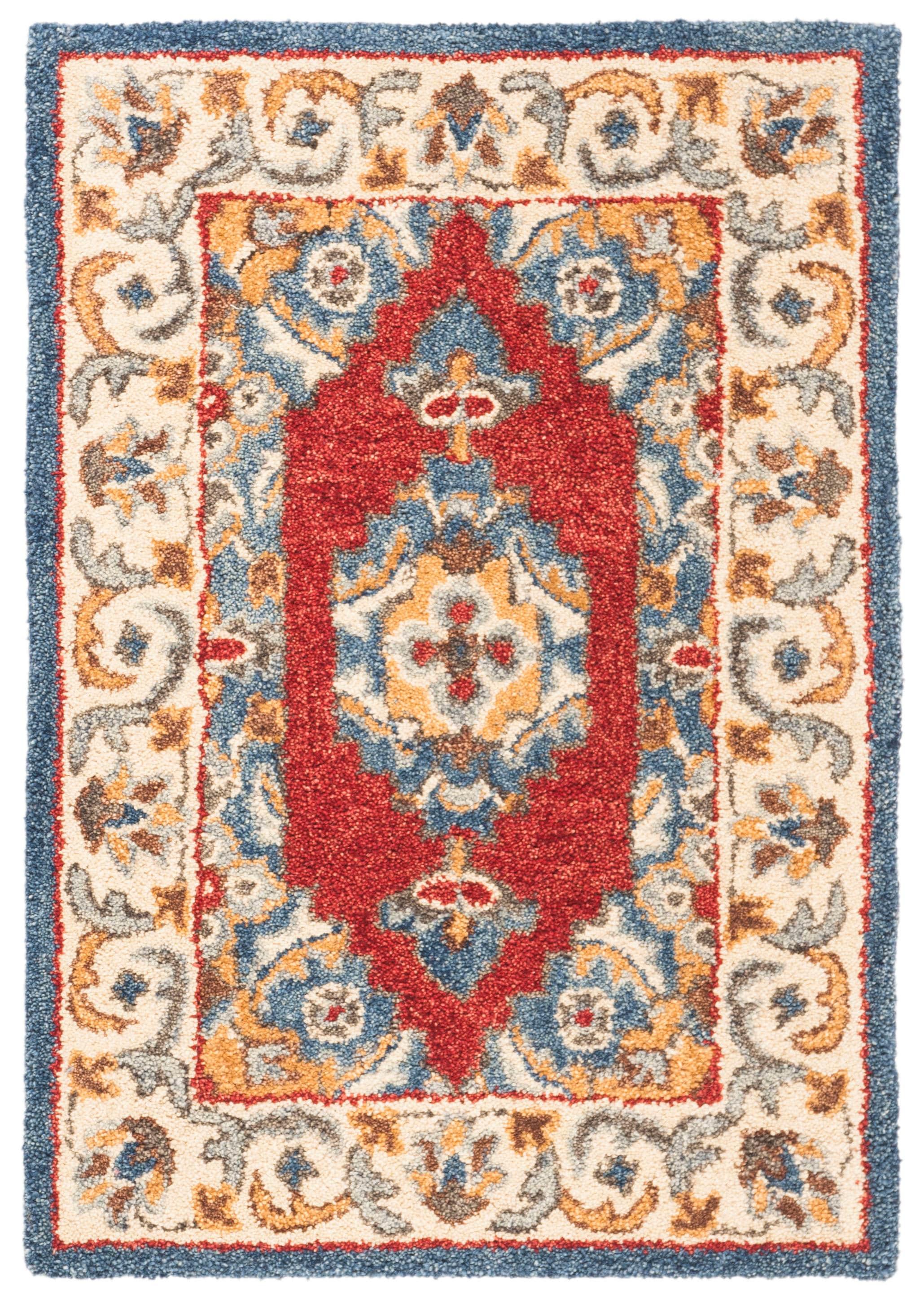 Antiquity AT505 Hand Tufted Accent Rug - Blue/Red - 2'x3' - Safavieh.
