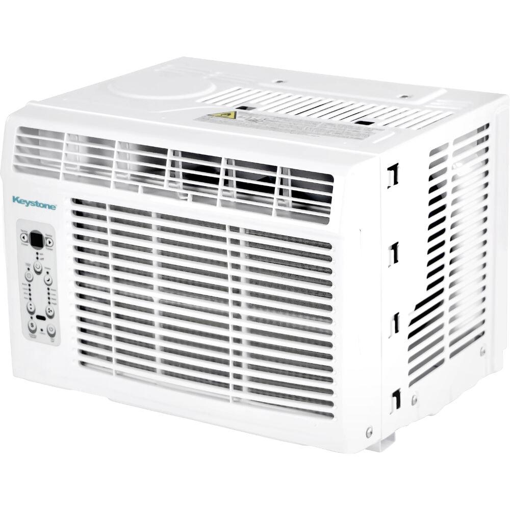 Keystone 5,000 BTU Window-Mounted Air Conditioner with Follow Me LCD Remote Control