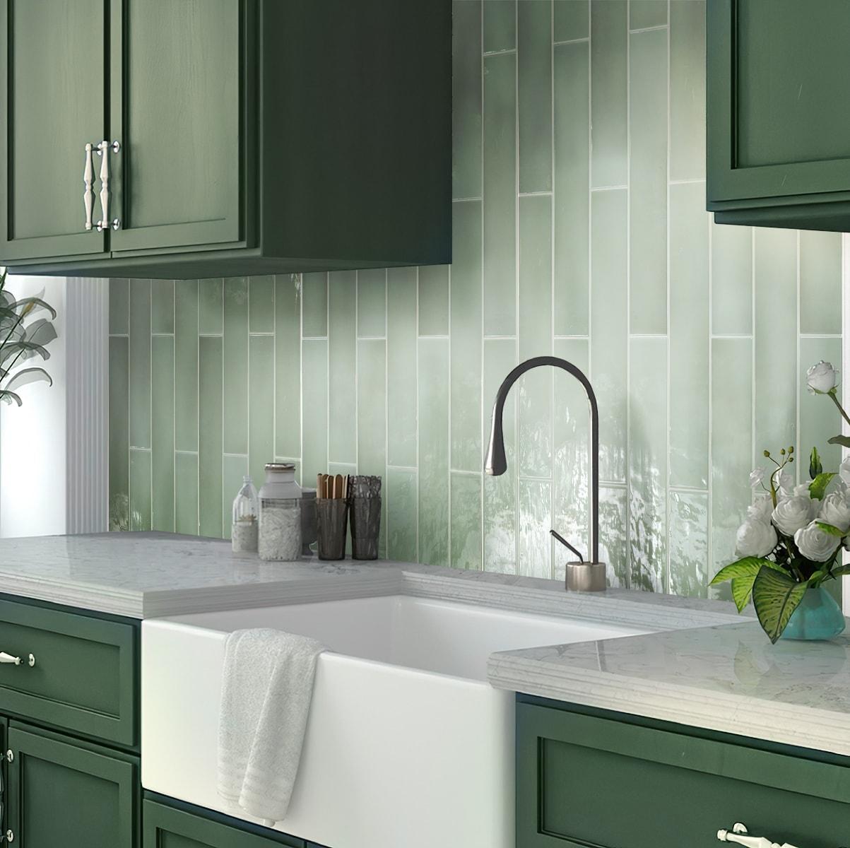2.56'' W x 15.75'' L Ceramic Subway Singular Tile