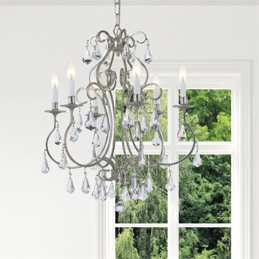 Crystorama Lighting Ashton 6 - Light Chandelier in  Olde Silver