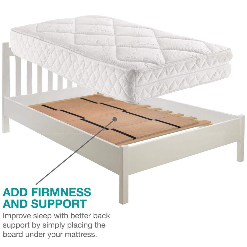 DMI Foldable Box Spring, Bunkie Board, Bed Support Slats for Mattress Support to Streamline and Minimize the Bed, No Assembly Needed, Twin, 30 x 60, Brown