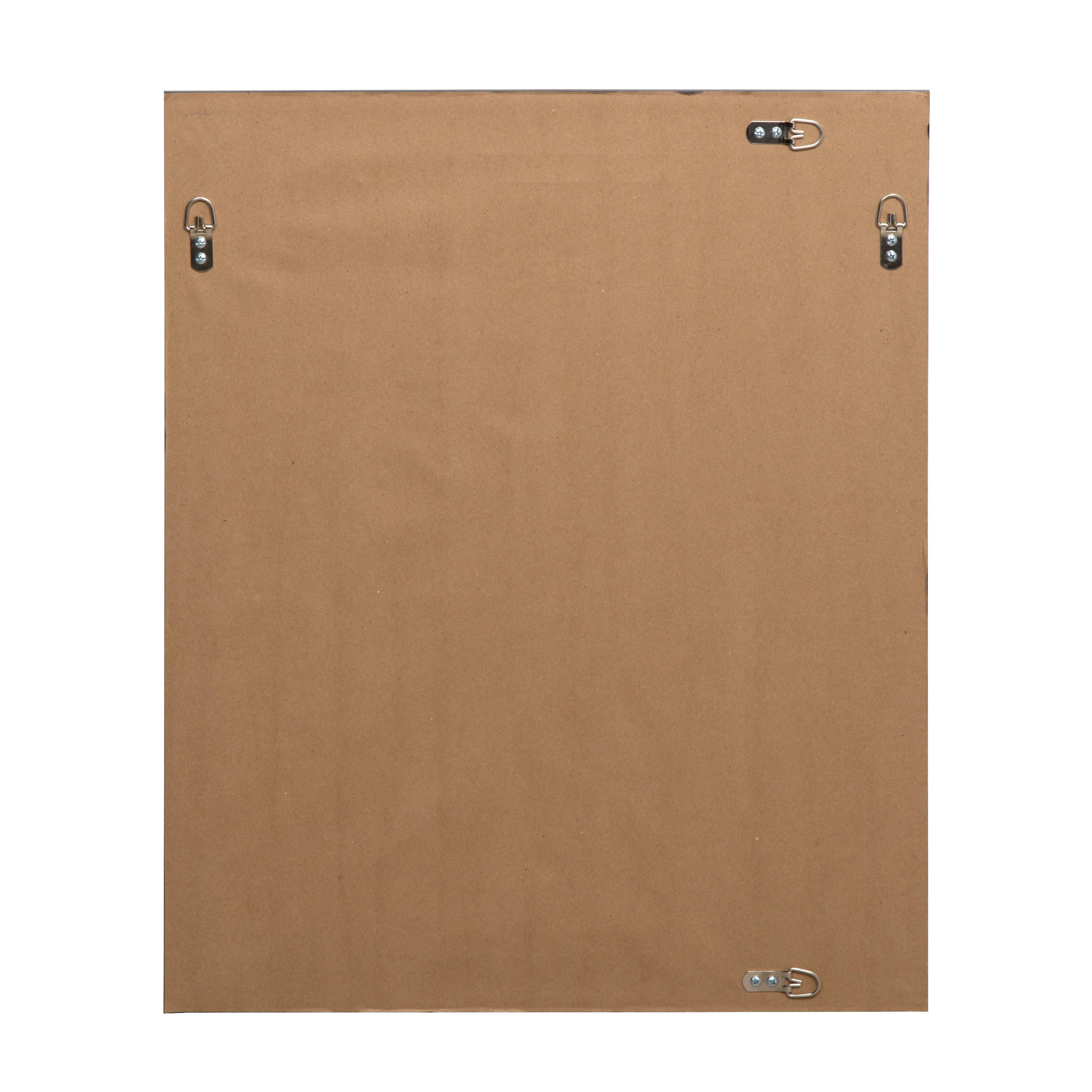21.5" x 27.5" Bosc Rectangle Wall Mirror White - DesignOvation: Polystyrene Frame, No Assembly Required