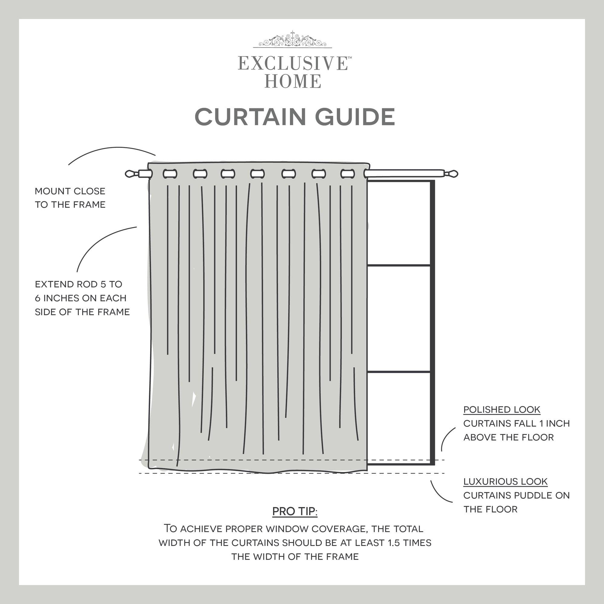 108"x96" Loha Patio Grommet Top Single Curtain Panel Light Gray - Exclusive Home