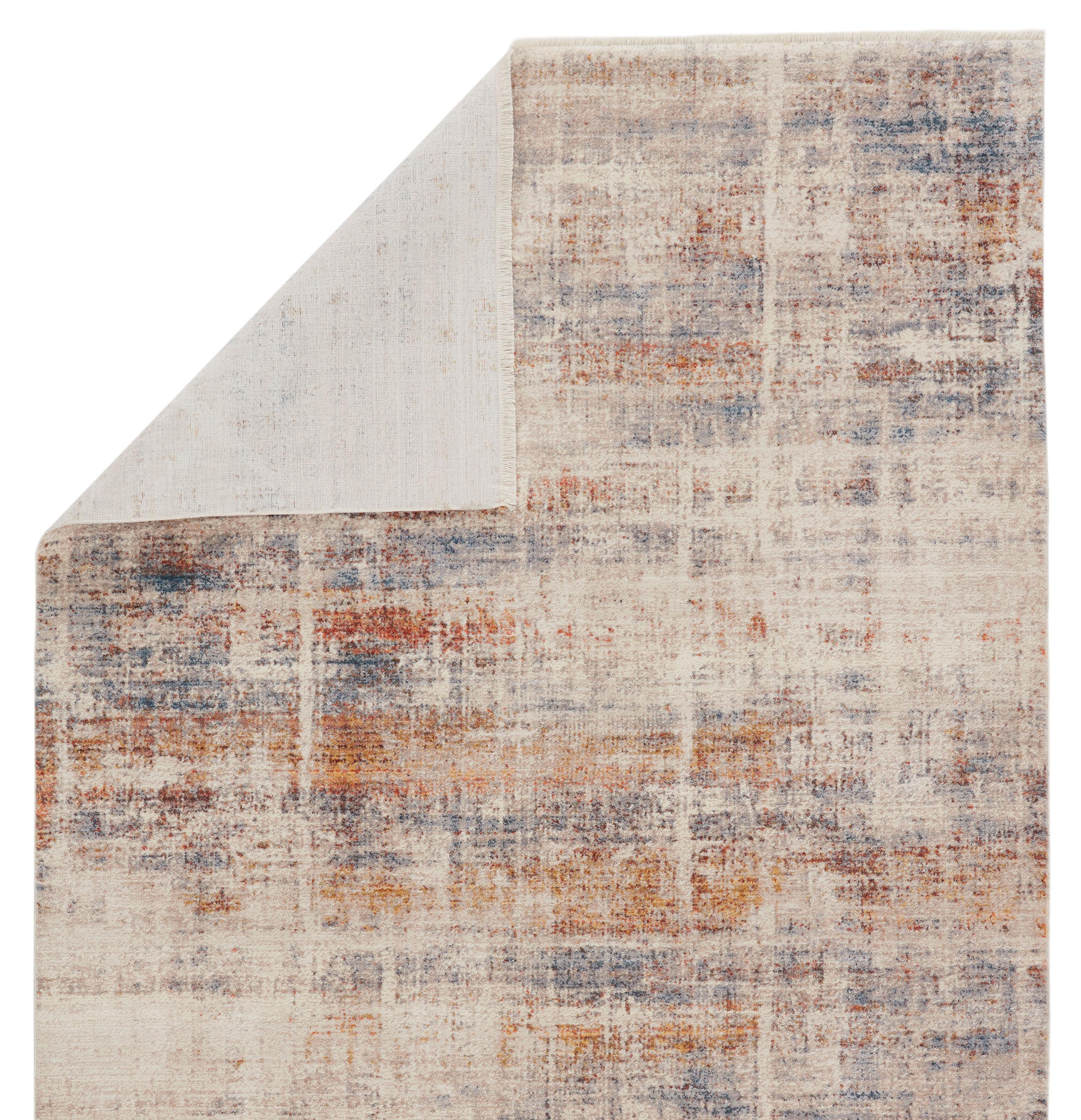 8'x10' Aerin Abstract Area Rug White - Jaipur Living: Contemporary Living Room Rug, Medium Pile, Machine Made