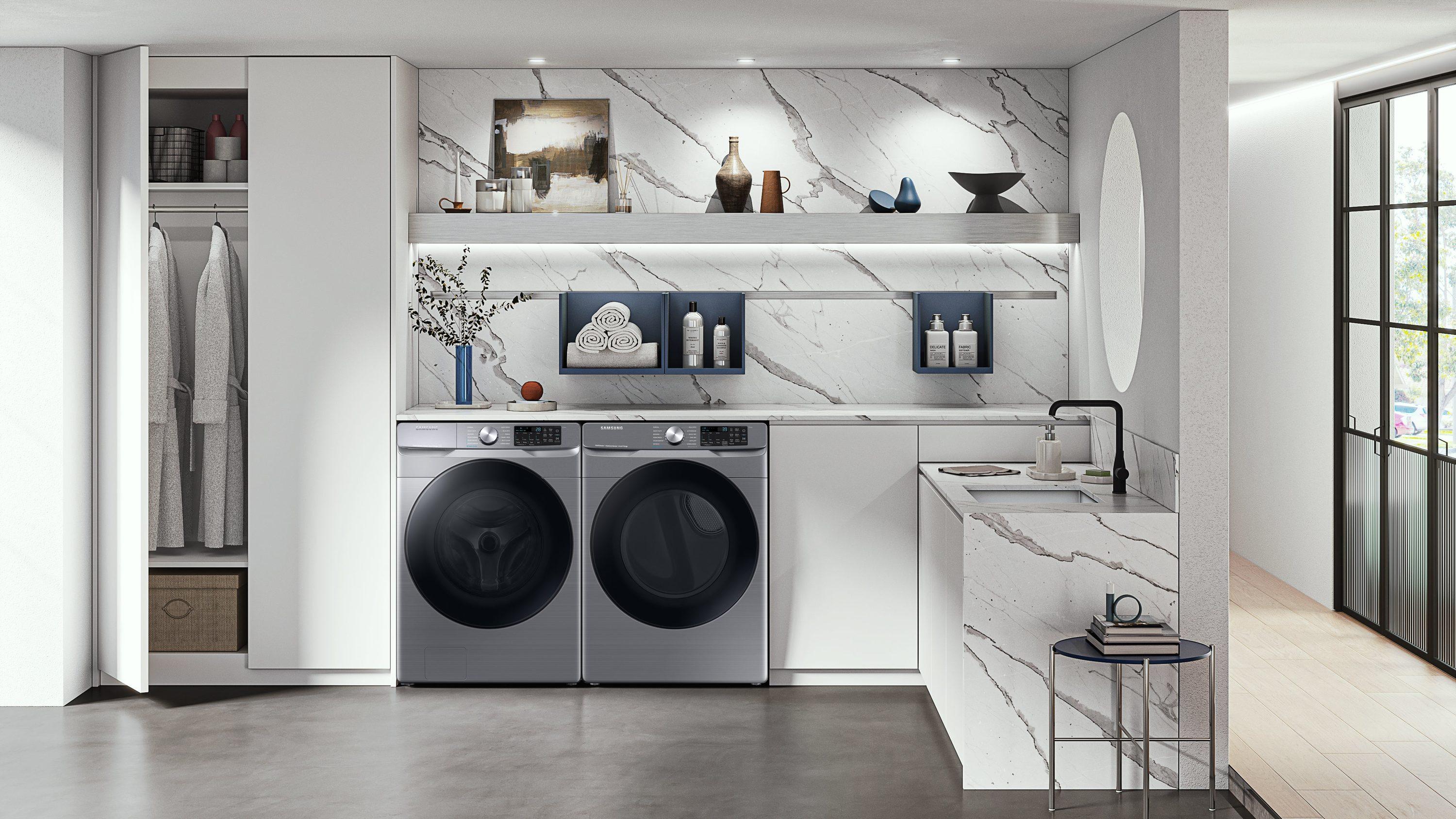 Samsung 4.5 cu. ft. Large Capacity Smart Front Load Washer with Super Speed Wash