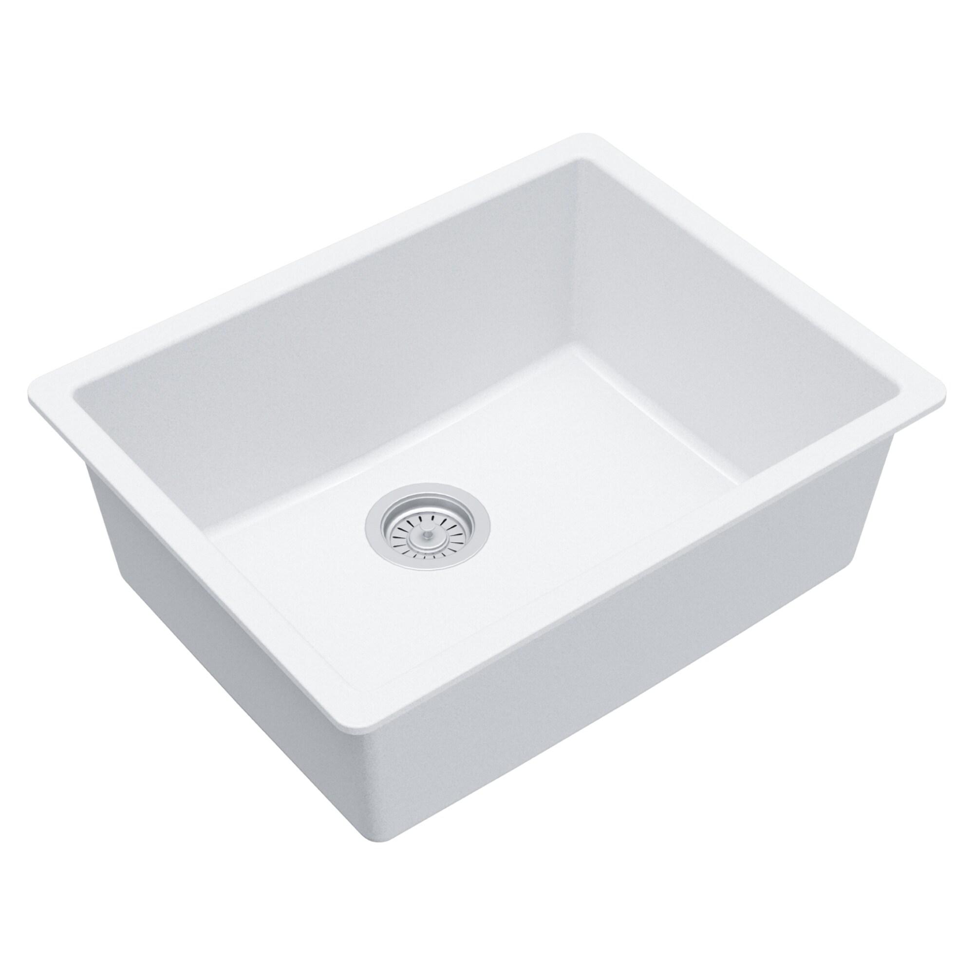 Karran Quartz 24-3/8'' X 19-1/8'' Single Bowl Undermount Kitchen Sink