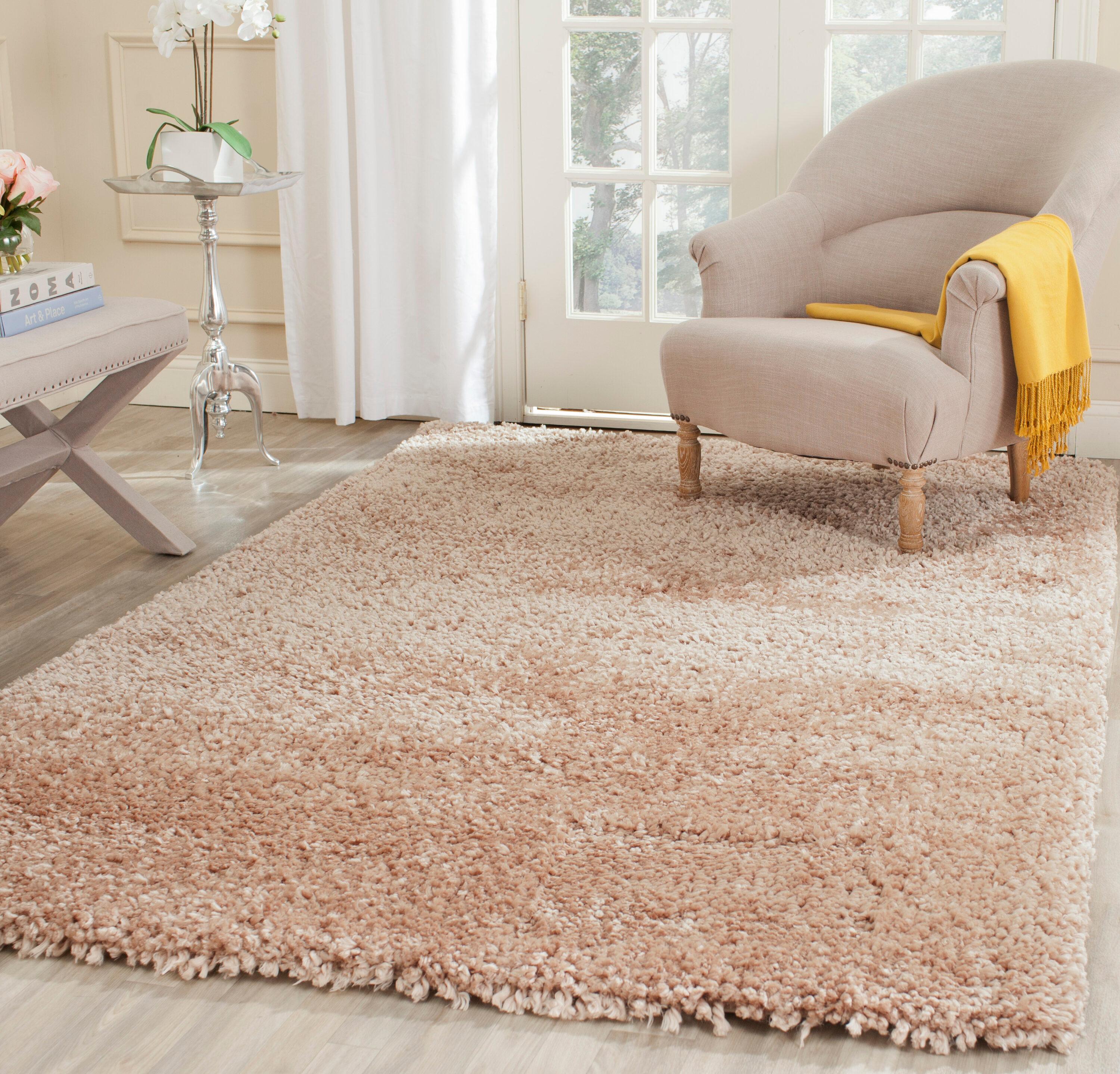 Shag SG267 Hand Tufted Accent Rug - Beige - 2'x3' - Safavieh.