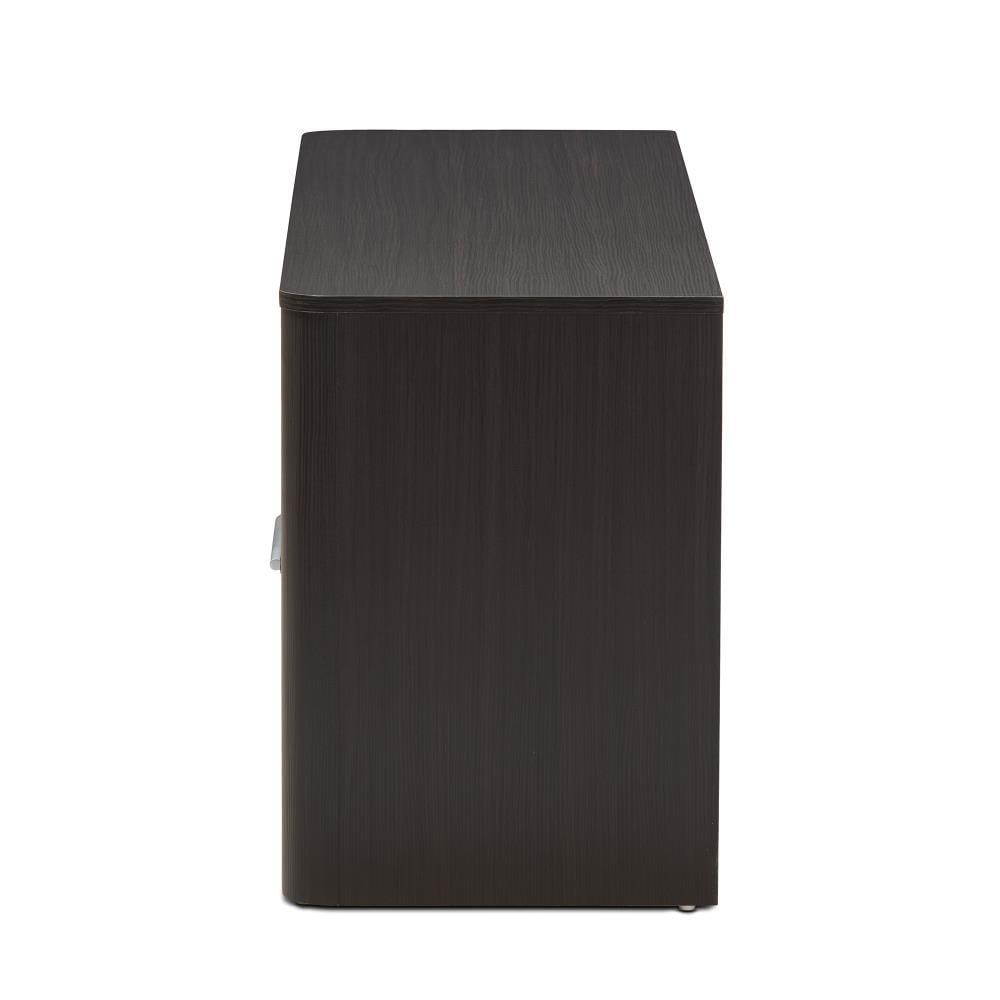 Wholesale interiors 2-Drawer TV Stand, Espresso Brown
