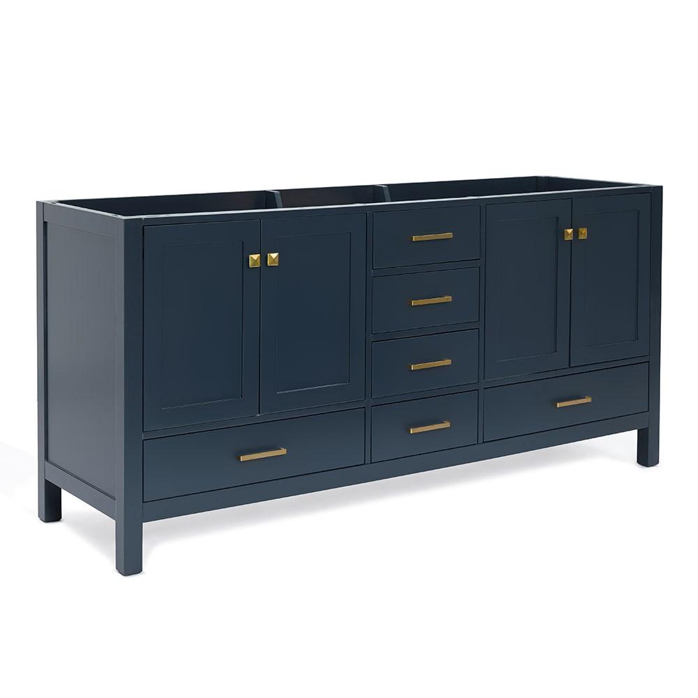Ariel A073d-Bc Cambridge 72" Double Free Standing Vanity Cabinet Only - Blue