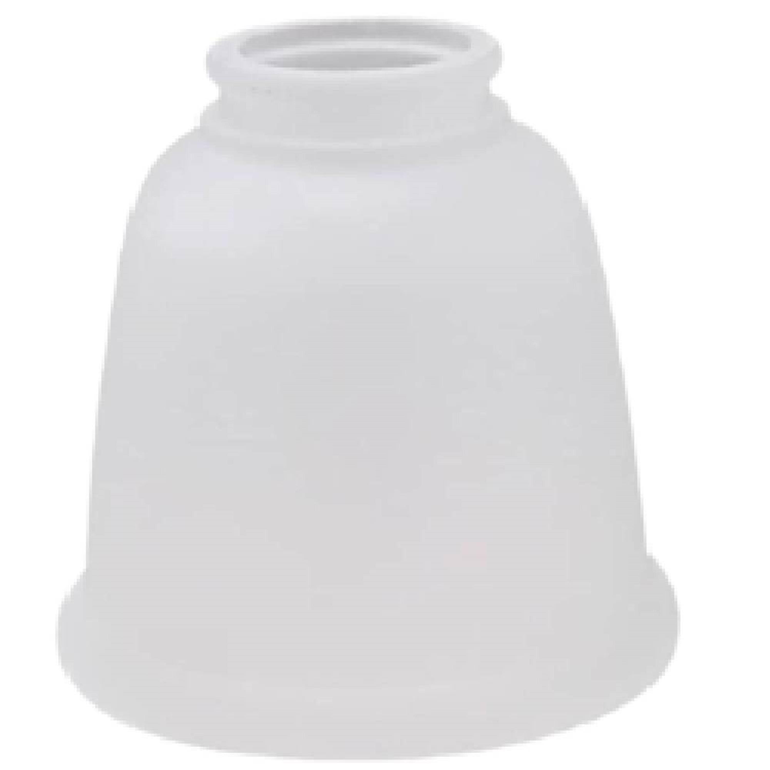 Aspen Creative 23045-4 Transitional Style Bell Shaped Frosted Replacement Glass Shade, 2-1/4" Fitter Size, 4-5/8" high x 4-5/8" diameter, 4 Pack