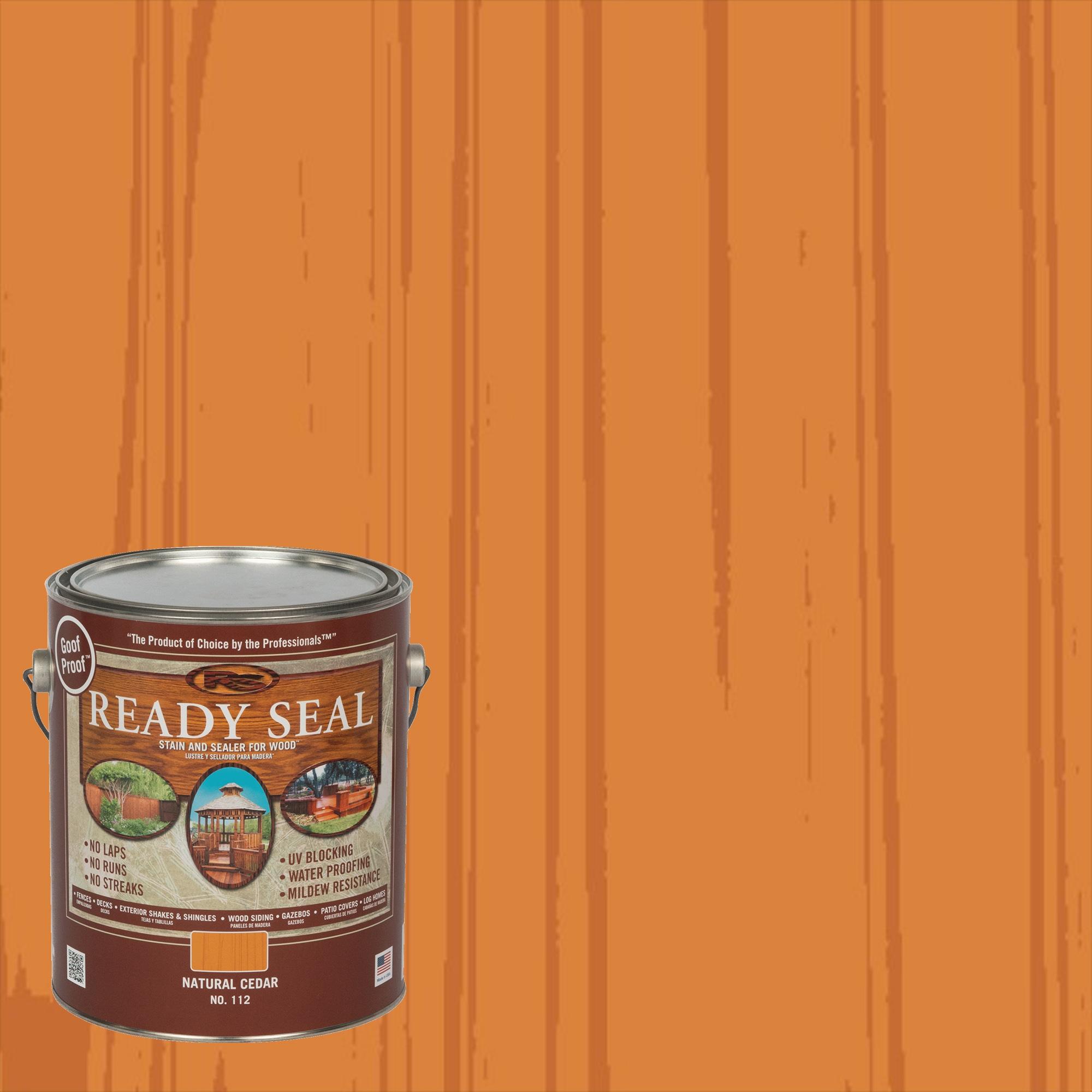 Natural Cedar Exterior Wood Stain and Sealer, 1-Gallon