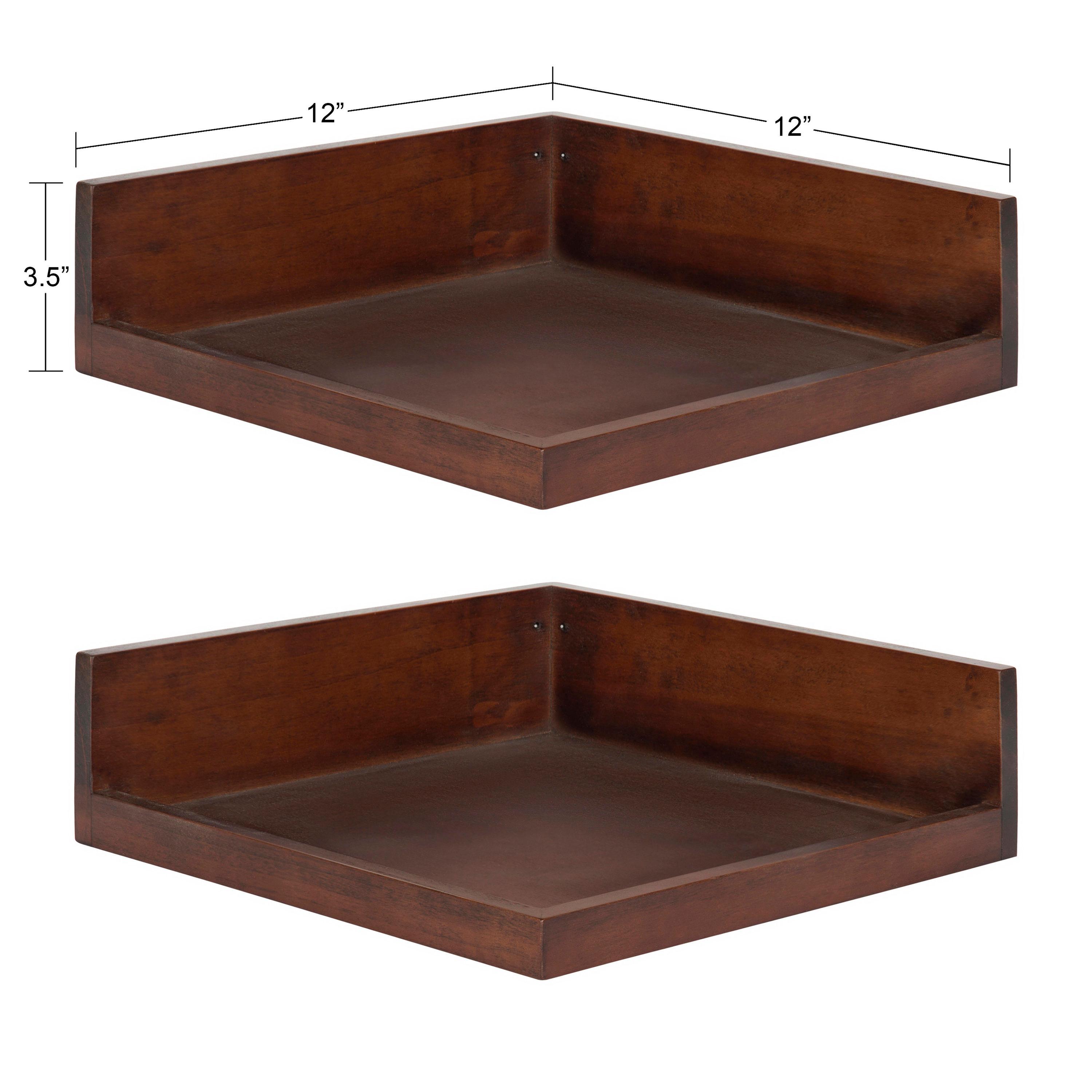 Latitude Run® Kinta 2 Piece Square Accent Shelf (Set of 2)