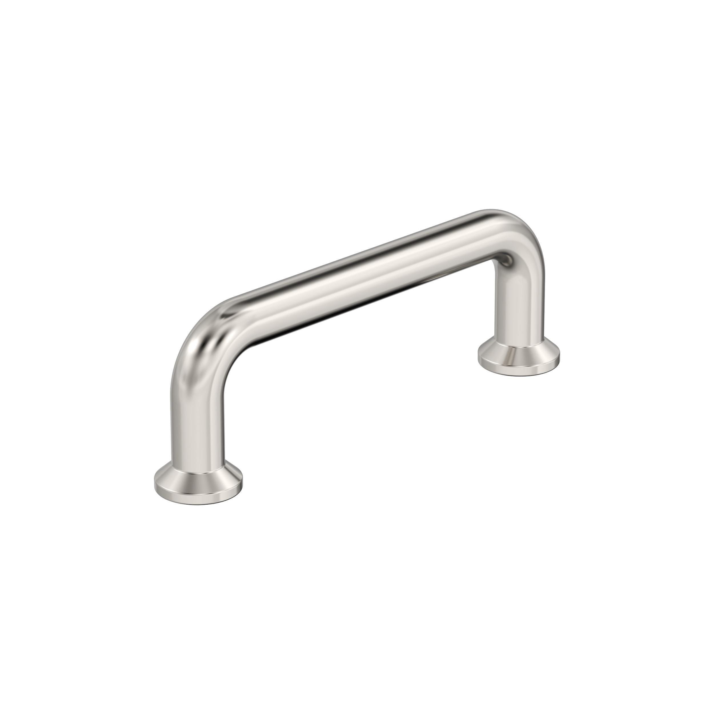 Amerock Factor 3 inch (76mm) Center-to-Center Polished Nickel Cabinet Pull