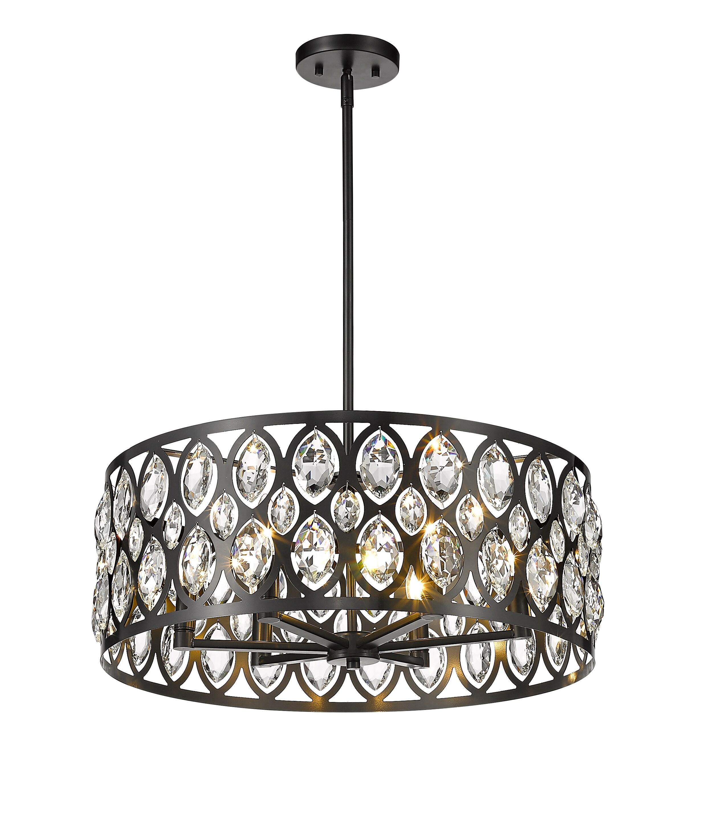 Z-Lite Dealey 6 - Light Chandelier in  Matte Black