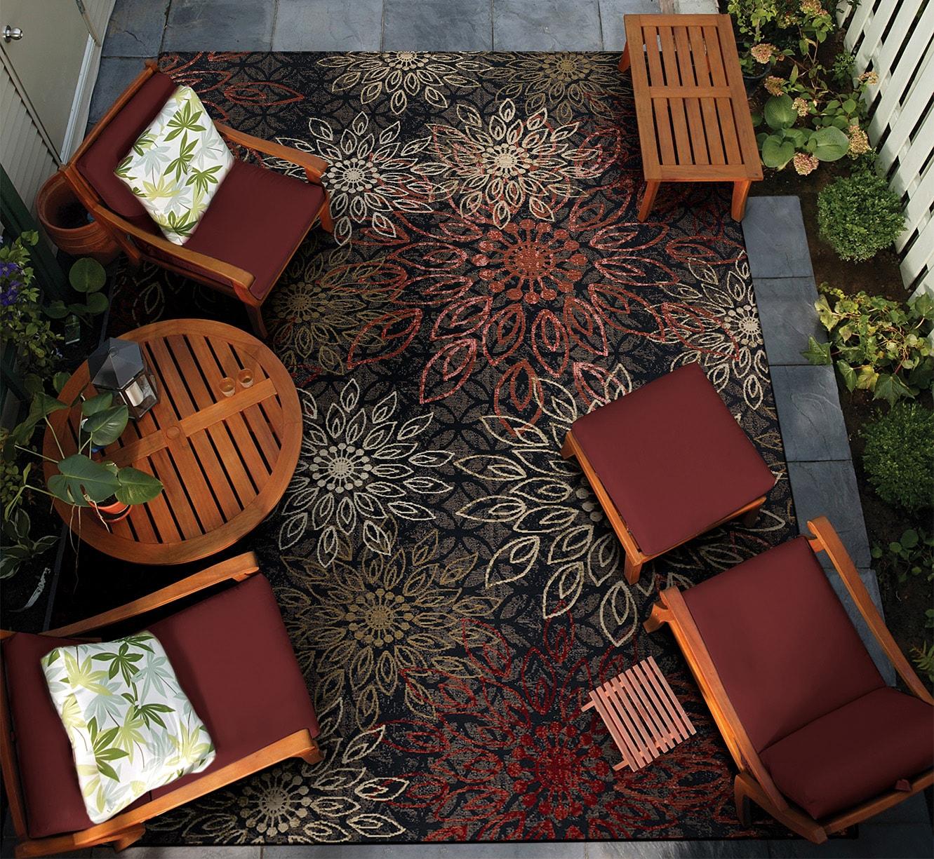 Couristan Dolce Amalfi Indoor/Outdoor Area Rug, 2'3" x 7'10" Runner, Multi