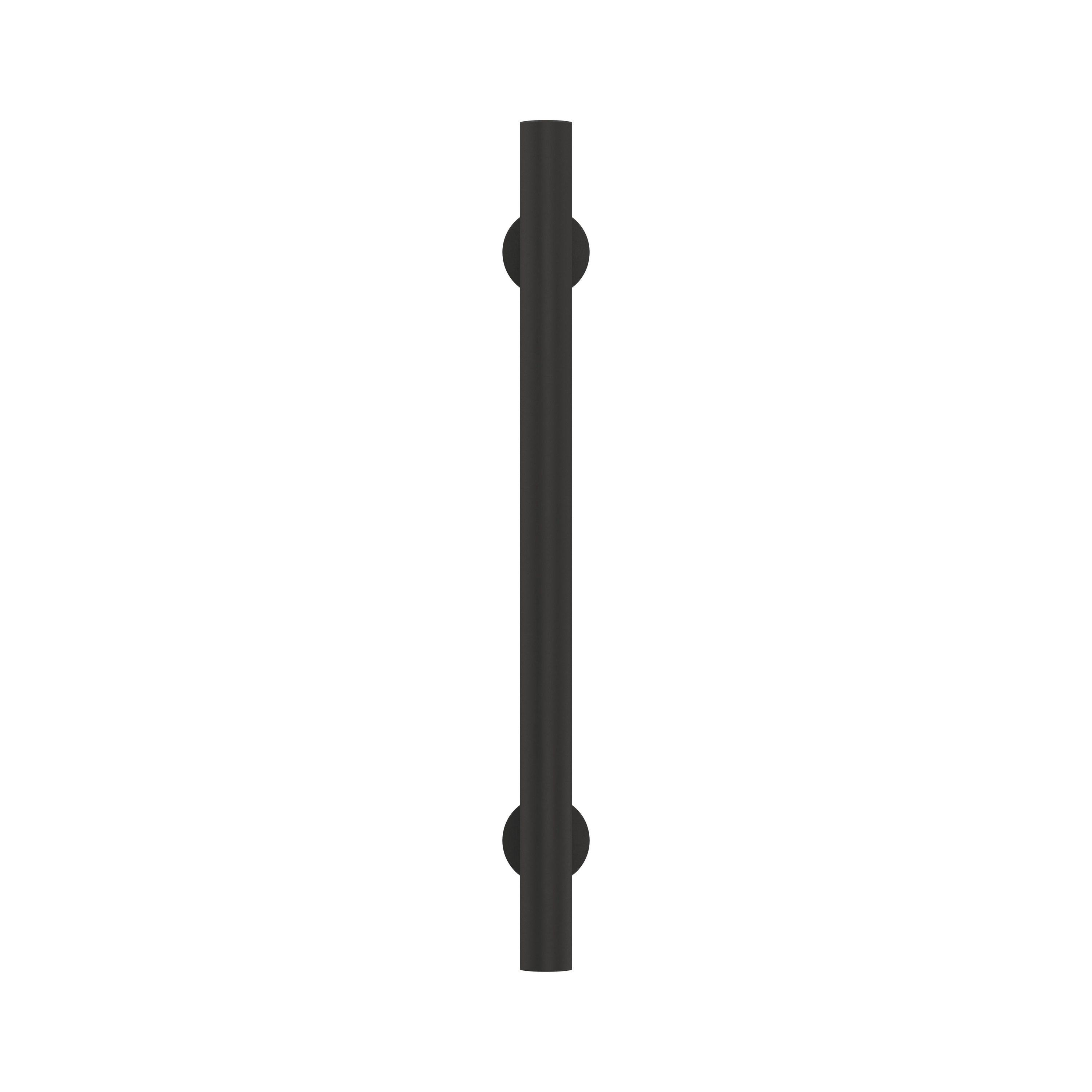 Amerock Radius 5-1/16 inch (128mm) Center-to-Center Matte Black Cabinet Pull