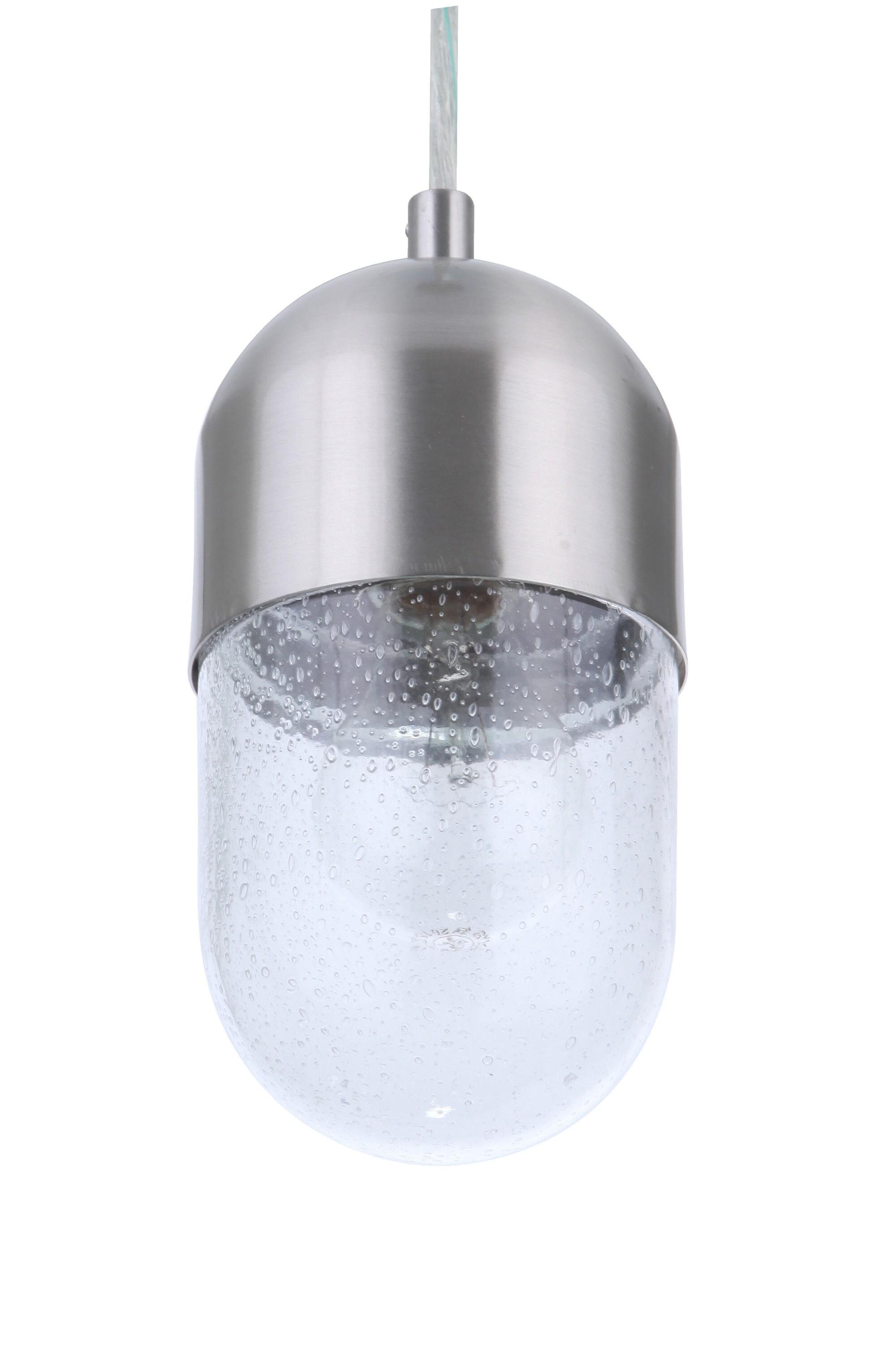 55091-BNK-Craftmade Lighting-Pill - 1 Light Mini Pendant-Brushed Polished Nickel Finish    -Traditional Installation