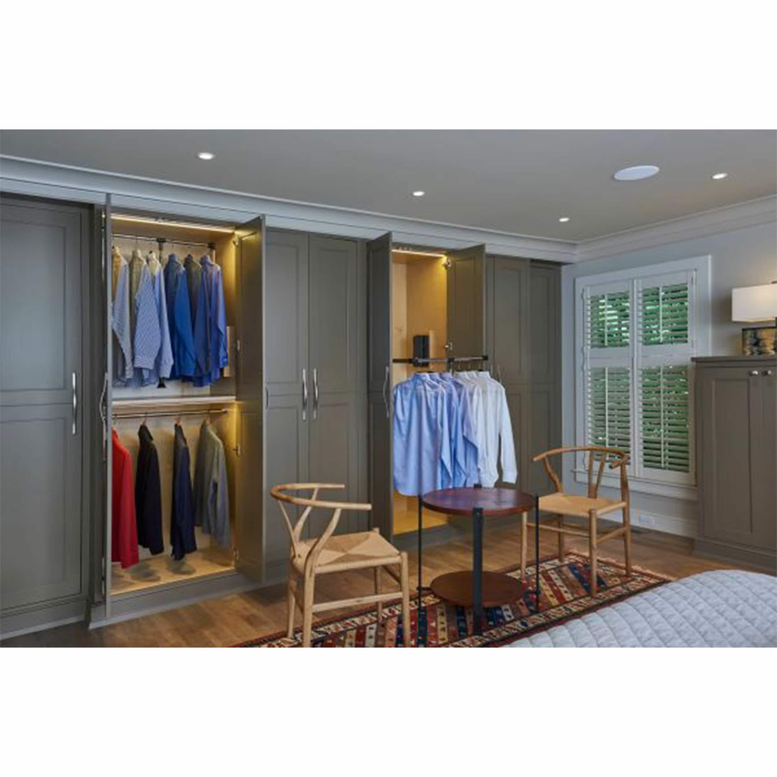 Rev-A-Shelf 26"-35" Pull Down Adjustable Side Mounted Closet Rod for Kitchen/ Bathroom Cabinets with Telescoping Handle & Hardware, Chrome, CPDR-2635