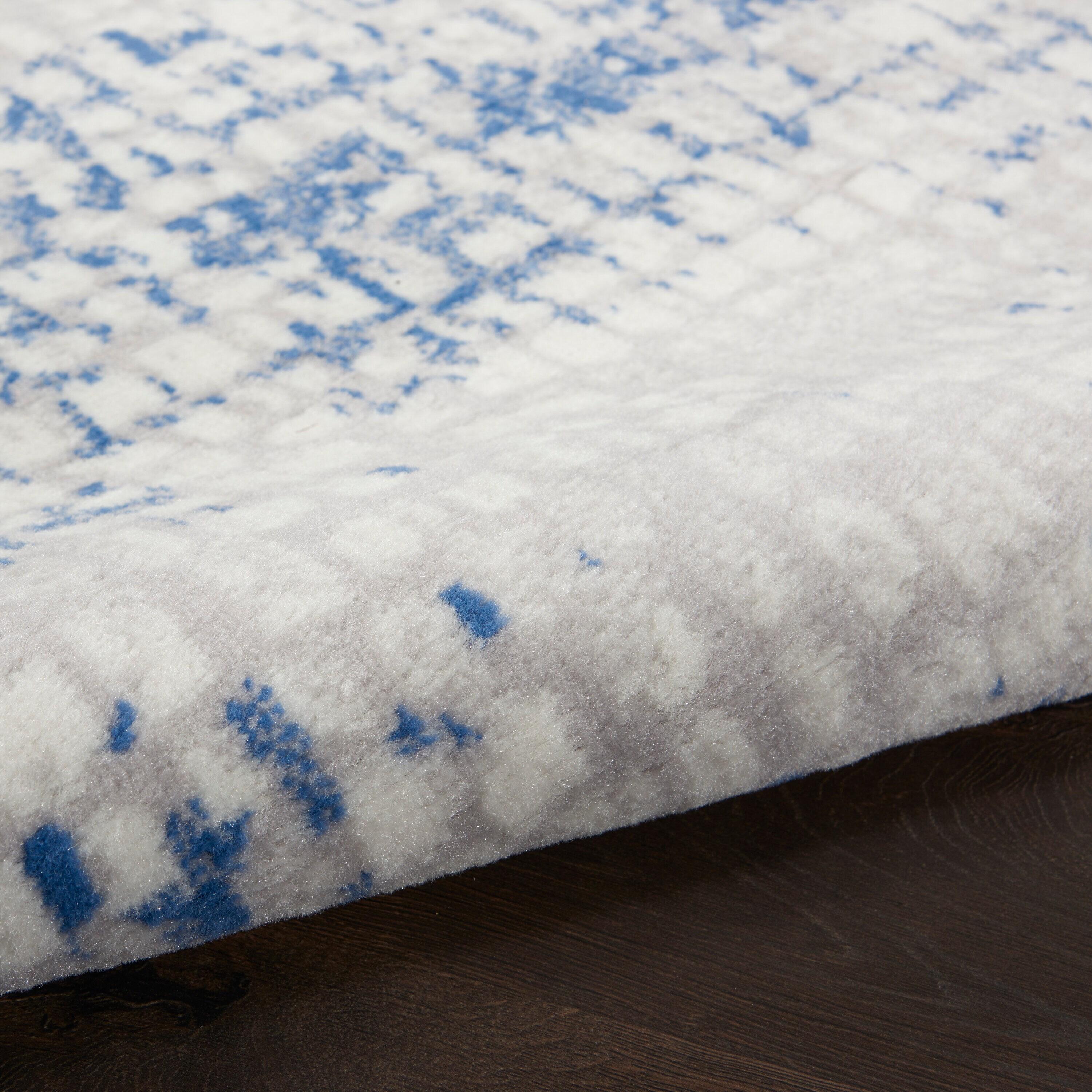 Nourison Whimsicle WHS07 Indoor only Area Rug - Grey Blue 4' x 6'