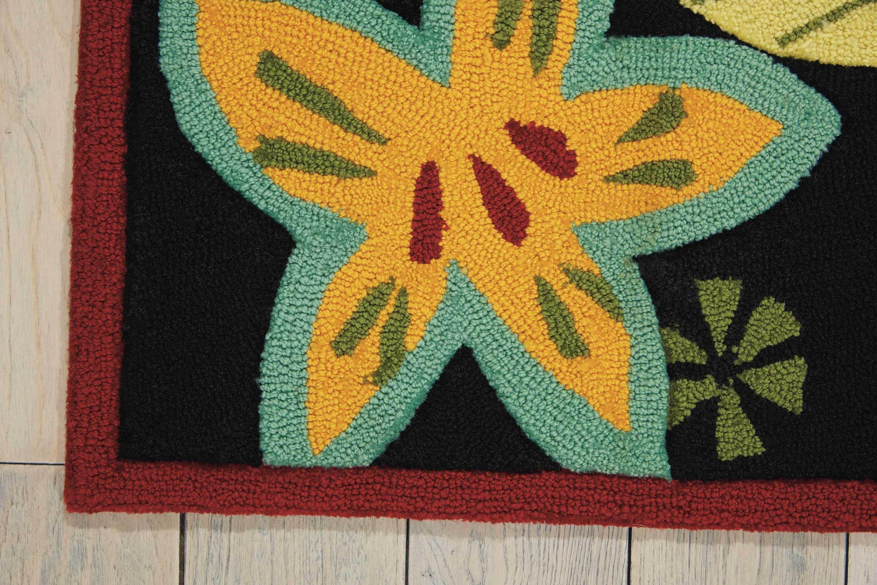 Braided Black Synthetic 5' x 7' Handmade Reversible Rug