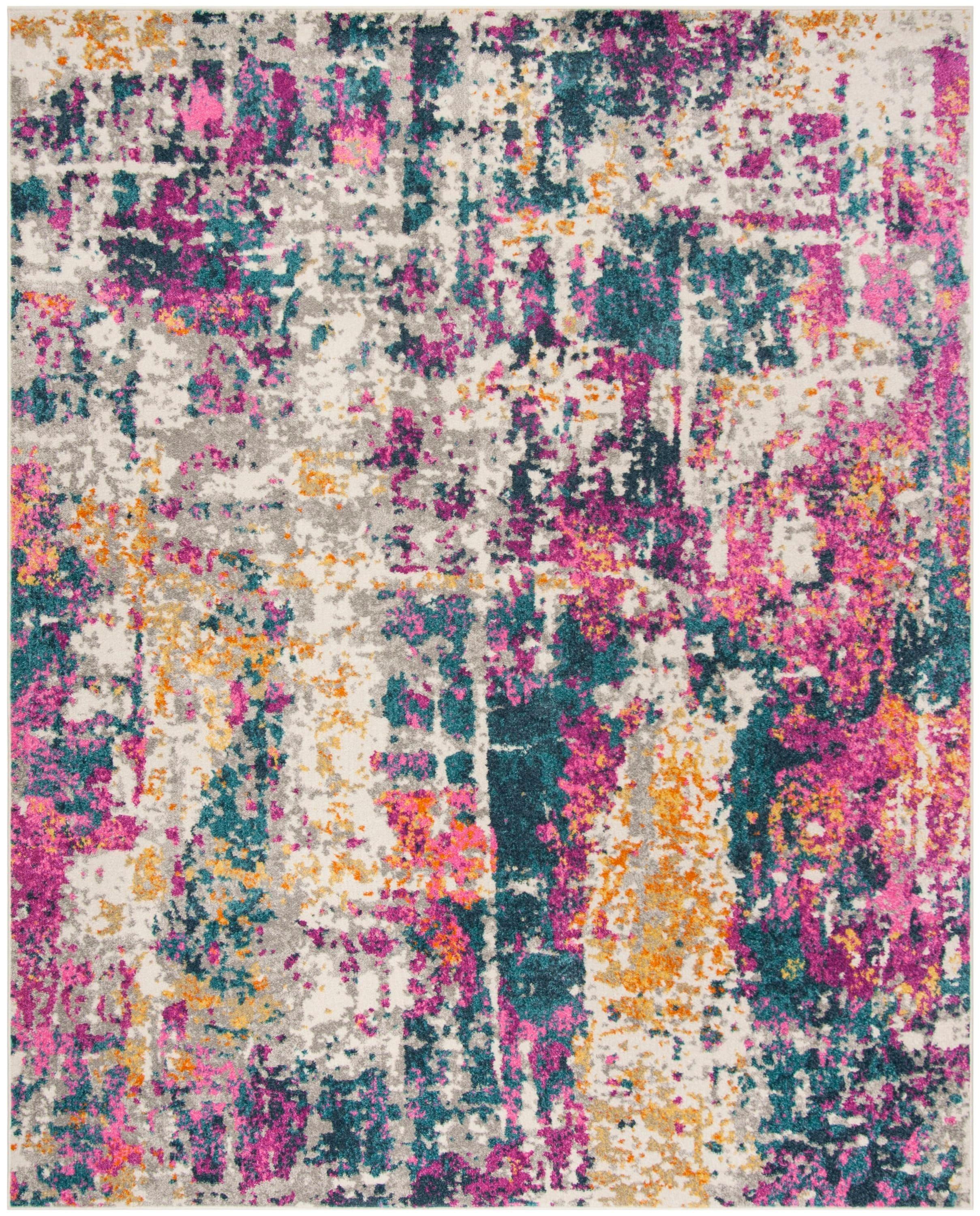 Madison MAD143 Power Loomed Indoor Area Rug - Ivory/Blue - 8'x10' - Safavieh.