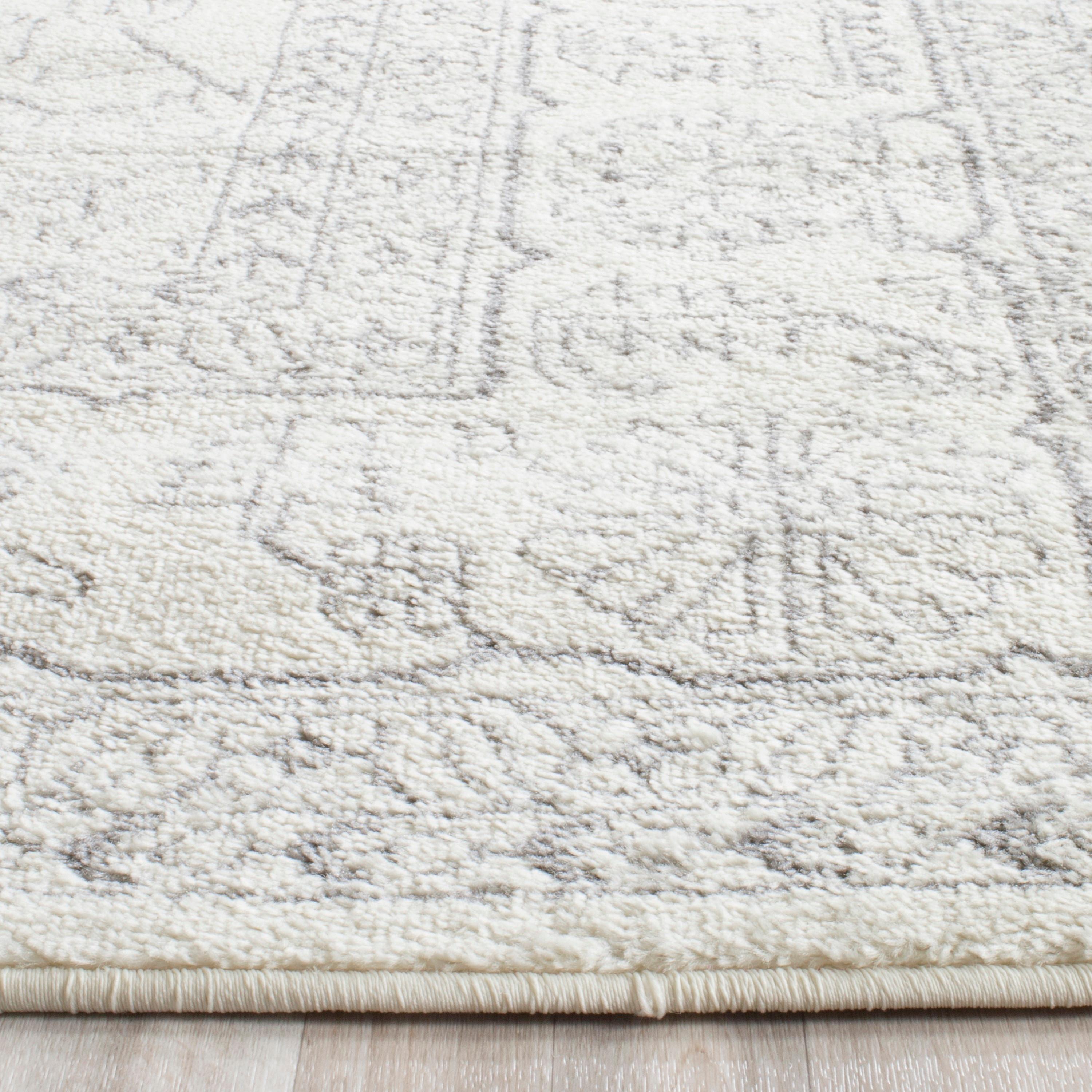 Adirondack ADR108 Power Loomed Area Rug - Ivory/Silver - 12'x18' - Safavieh.