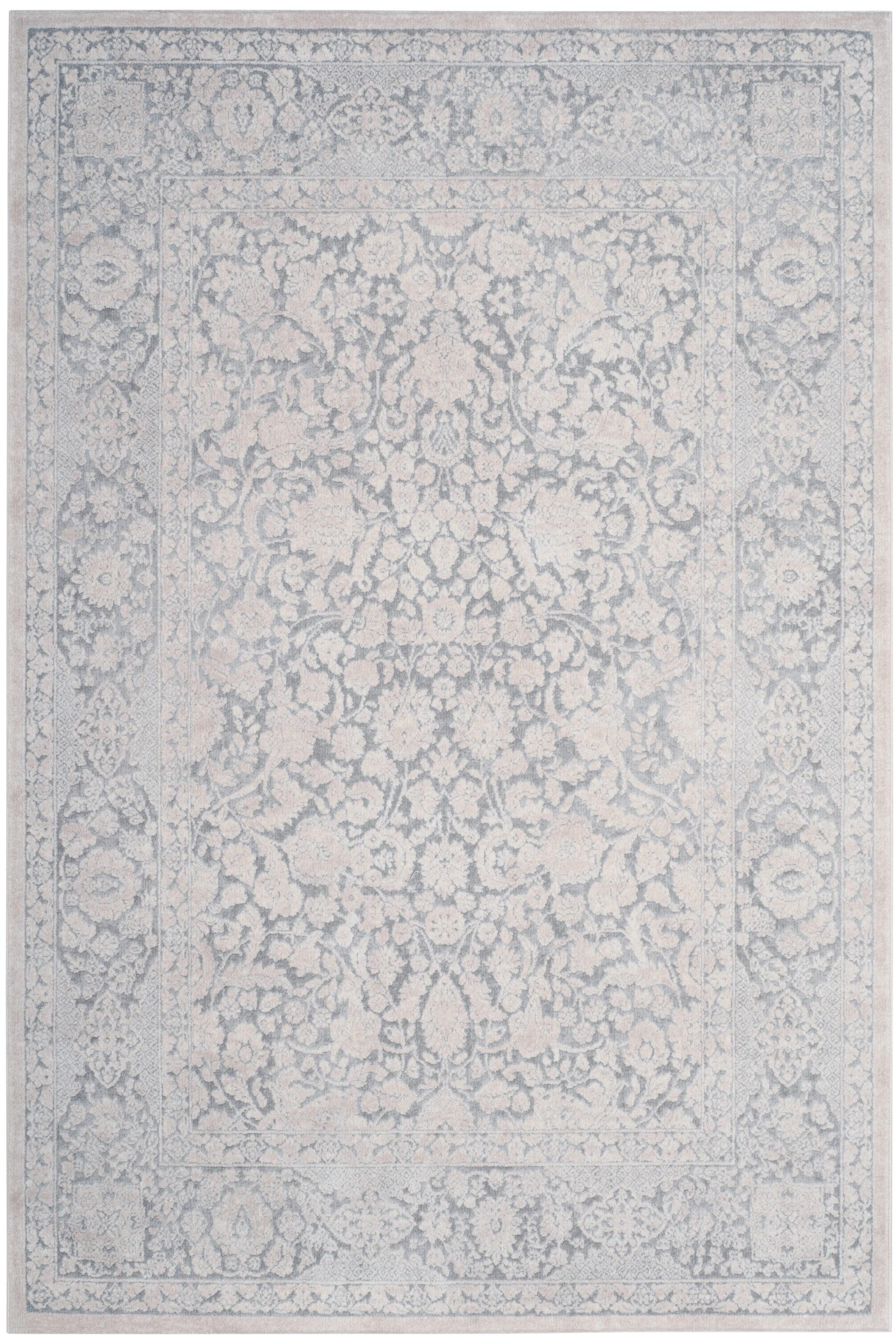 Reflection RFT667 Power Loomed Indoor Area Rug - Light Grey/Cream - 4'x6' - Safavieh.