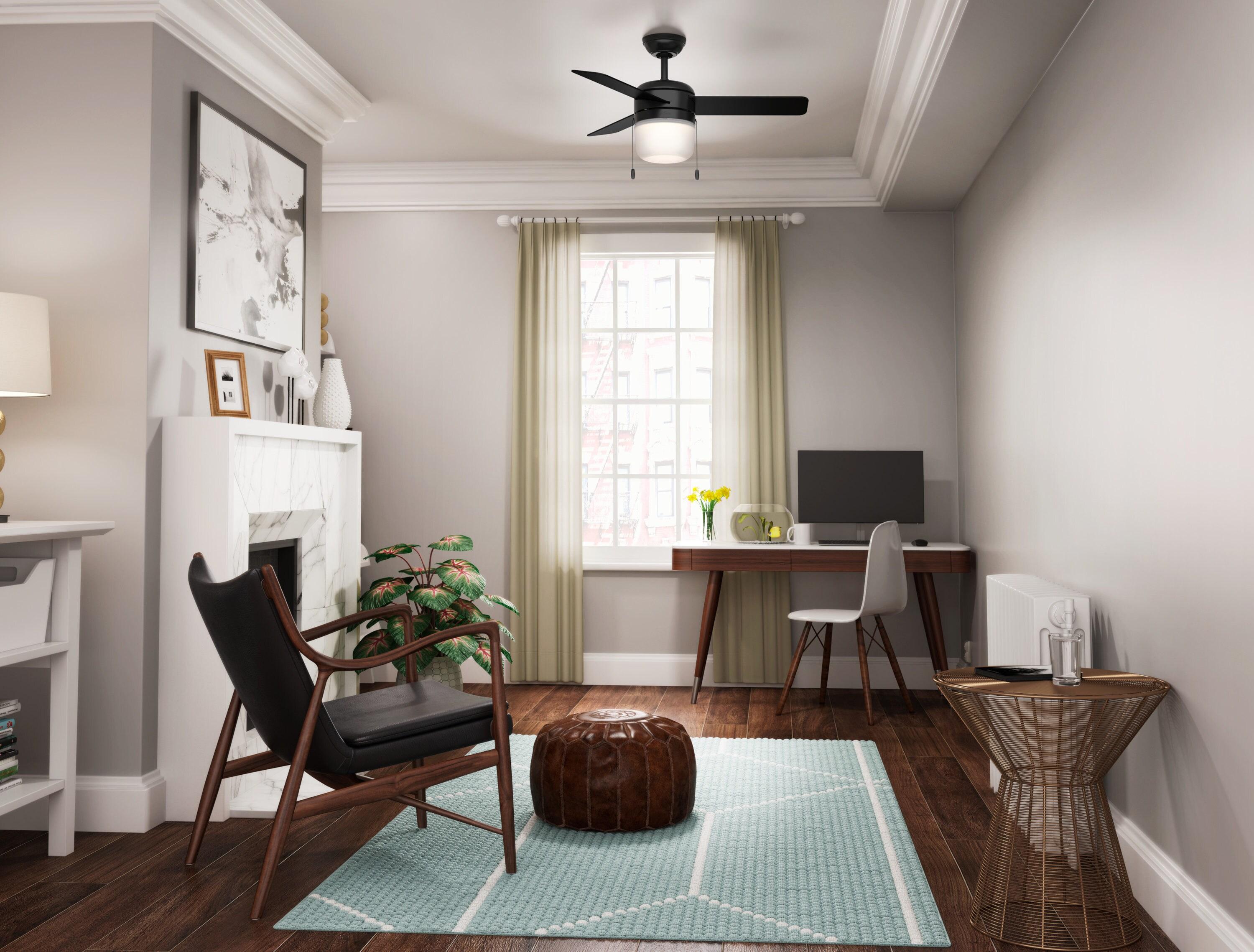 42" Acumen 3 - Blade LED Standard Ceiling Fan with Pull Chain and Light Kit Included