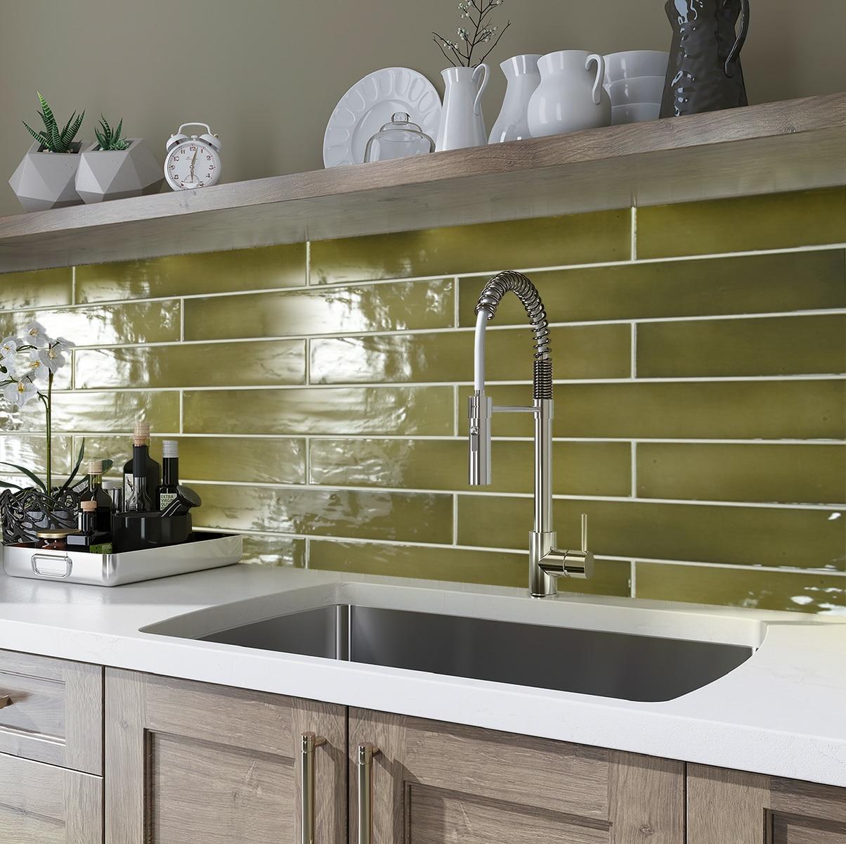 2.56'' W x 15.75'' L Ceramic Subway Singular Tile