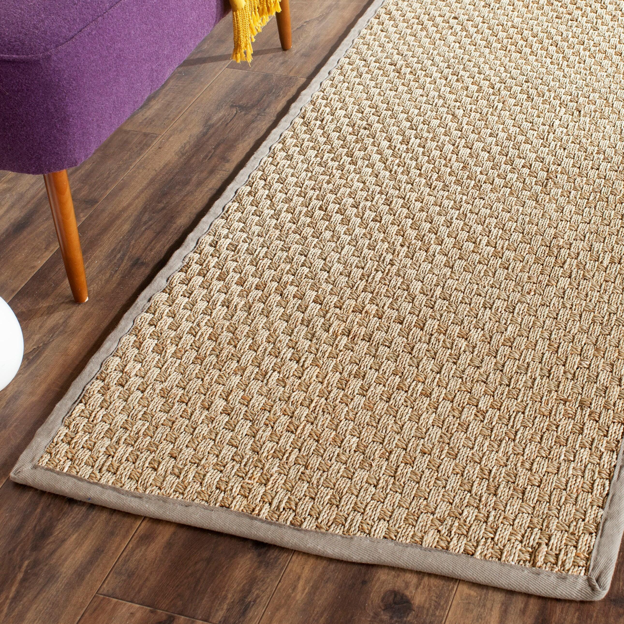 Natural Fiber NF114 Power Loomed Indoor Runner Rug - Natural/Grey - 2'6"x6' - Safavieh.
