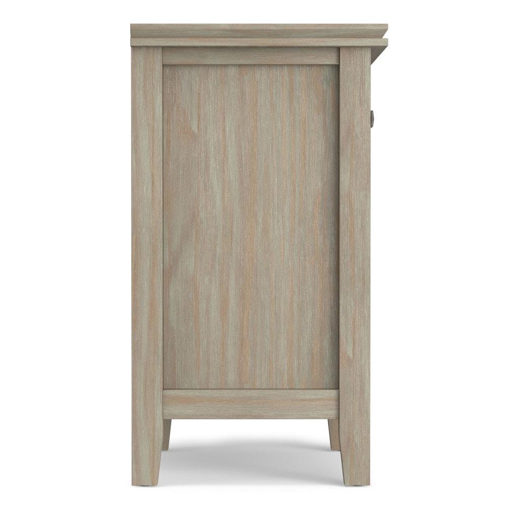 Simpli Home Artisan 24"W Solid Wood Nightstand with Drawer and Shelves