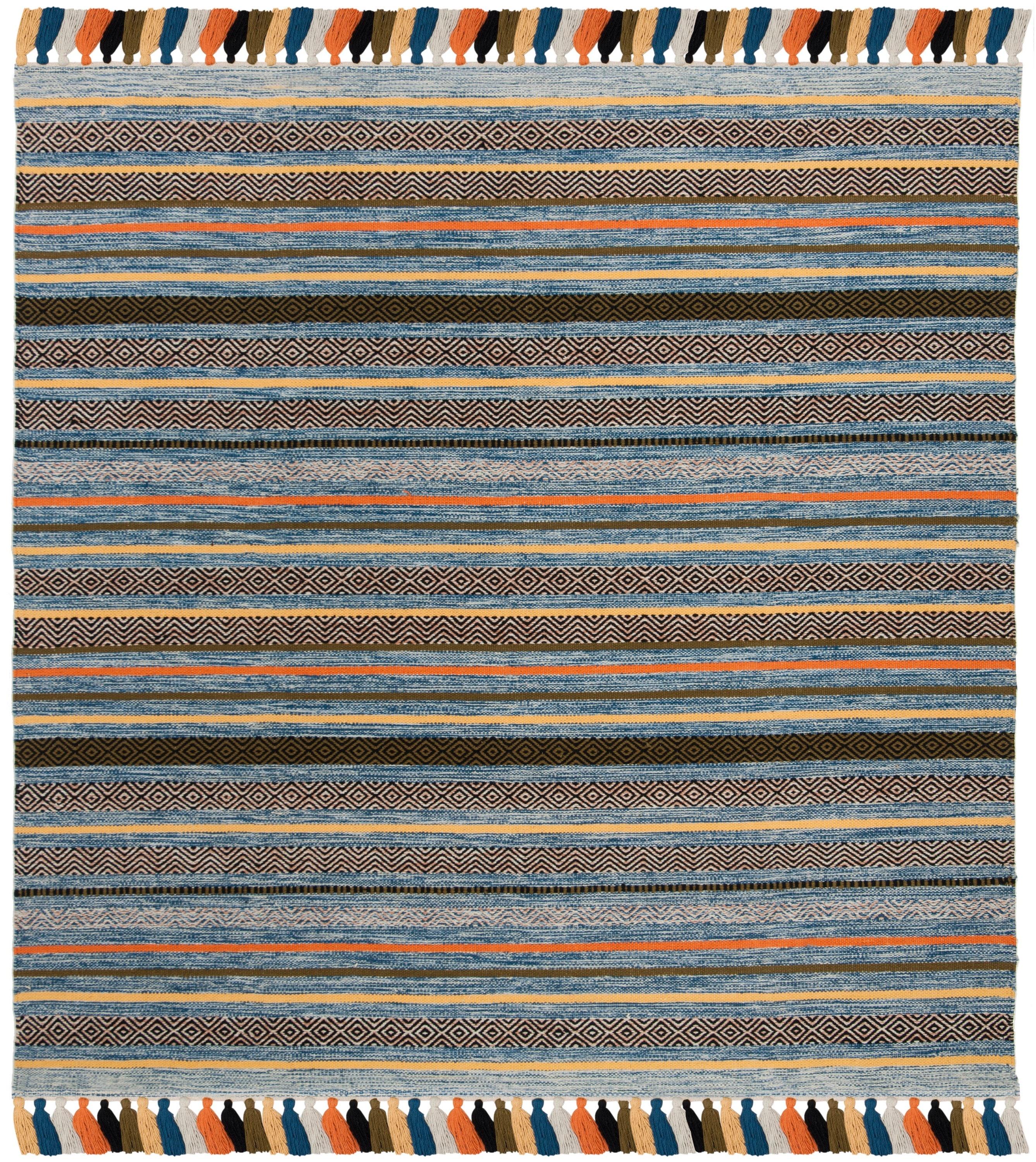 Montauk MTK901 Hand Woven Indoor Area Rug - Blue/Multi - 6'x6' - Safavieh.