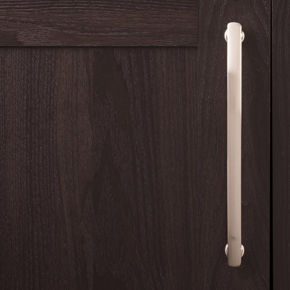 Hickory Hardware American Diner Collection Pull - 8-13/16" Center to Center Cabinet Pull Satin Nickel - Transitional, Traditional Hardware for Drawers & Cabinets (Set of 5)