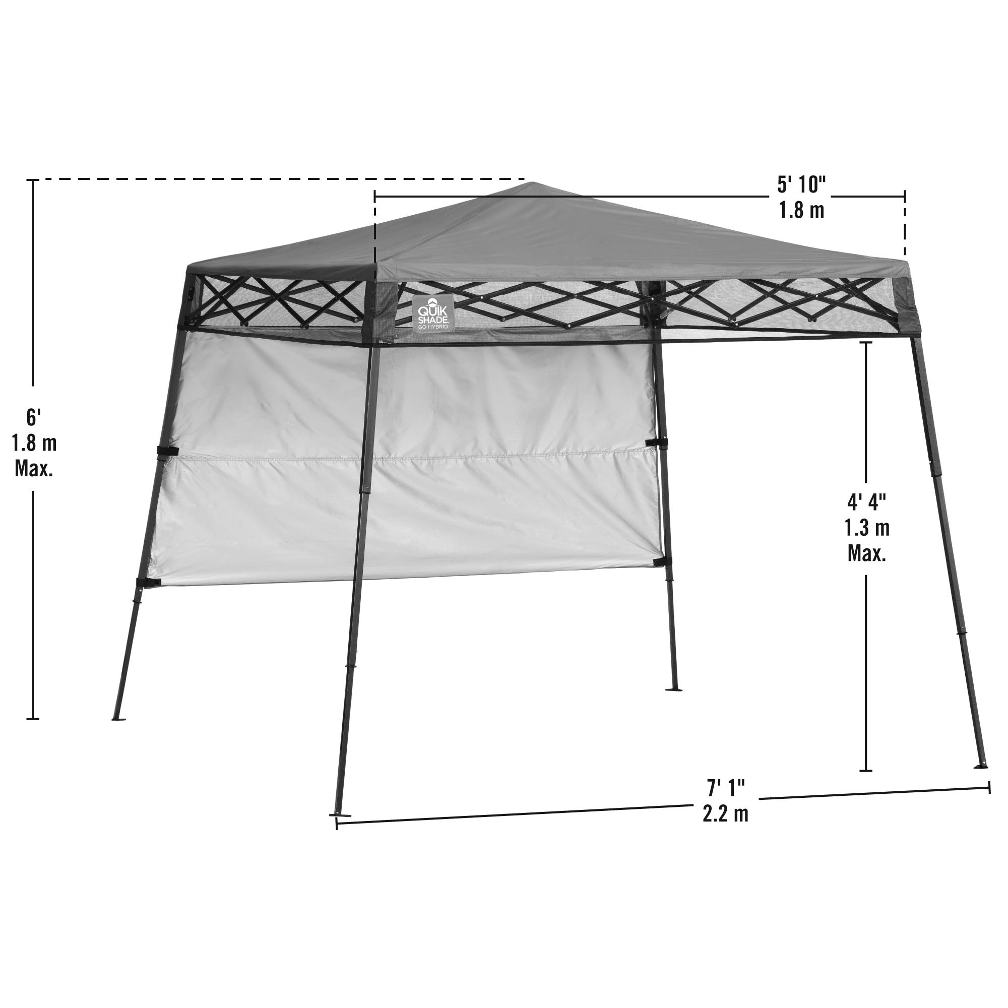QuikShade Go Hybrid 6 Ft. W x 6 Ft. D Steel Pop-Up Canopy