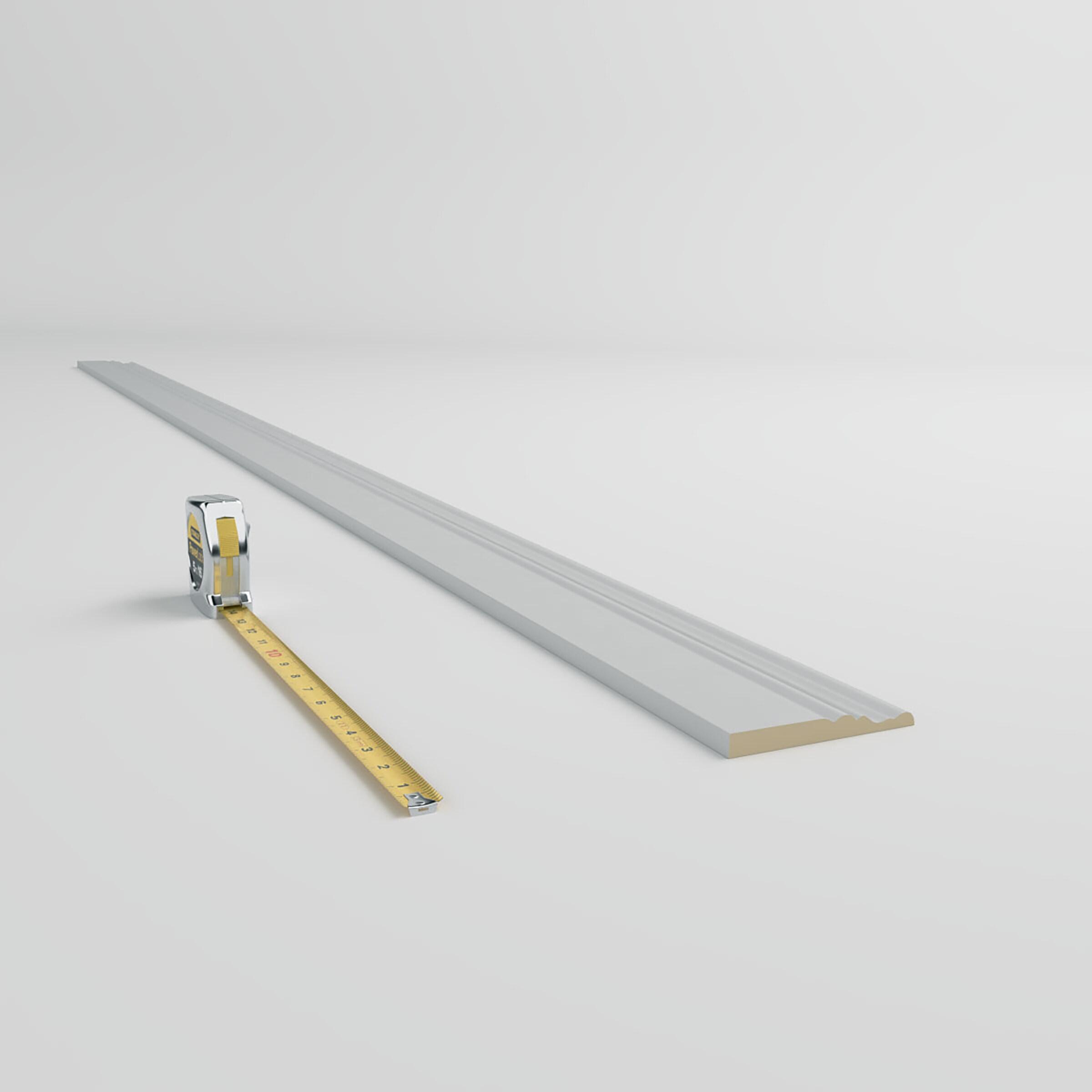 Ekena Millwork 4 1/2"H x 1/2"P x 94 1/2"L Kepler Baseboard Moulding