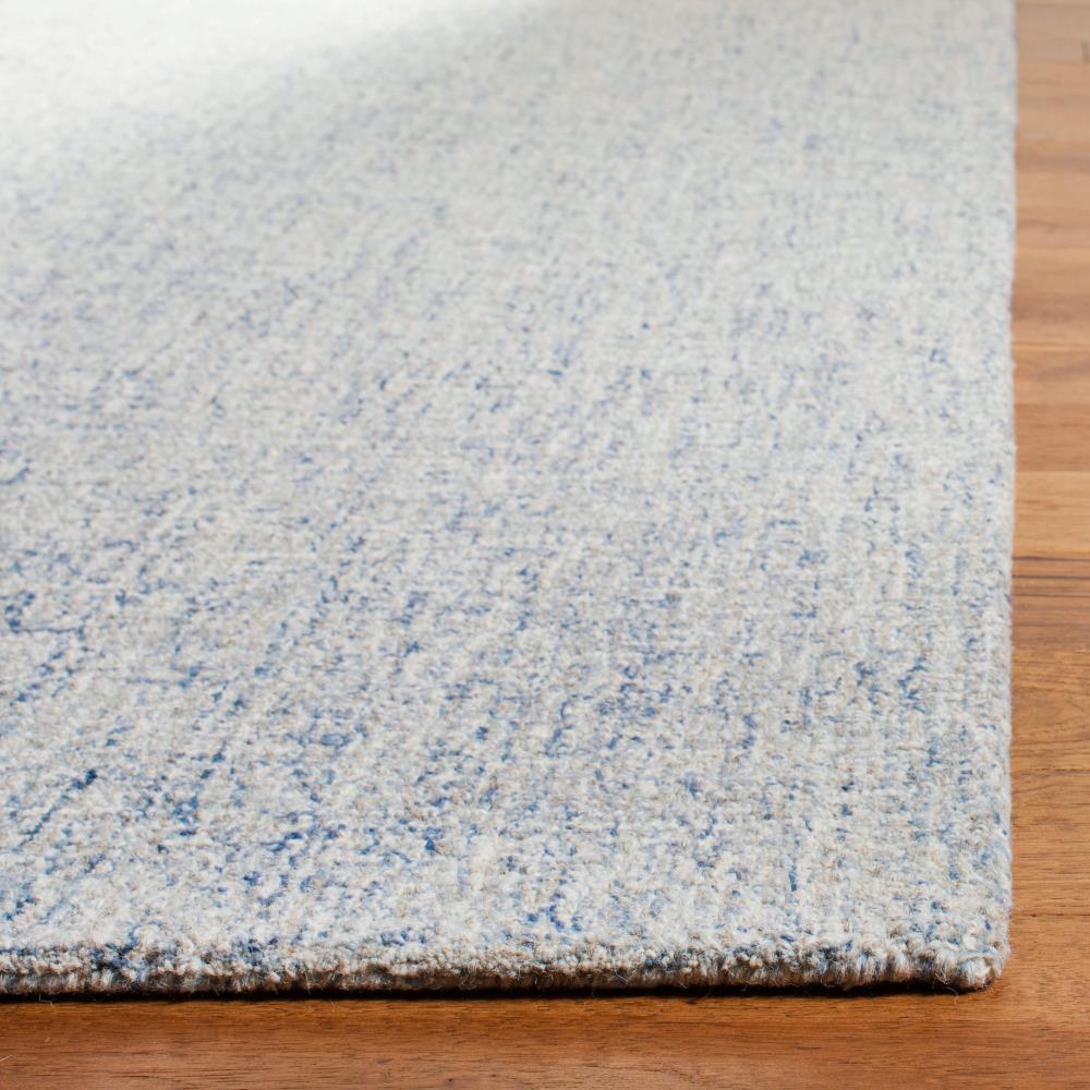 Abstract ABT471 Handmade Indoor Area Rug - Ivory/Blue - 6'x6' - Safavieh